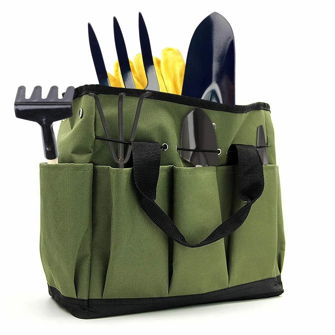 Bolsa de Herramientas Jardinería, Jardín Organizador Bolsa Femeninas de Alta Resistencia Interiores Al Aire Libre Juego de Herramientas de Jardinería de Mano para Almacenar Herramie