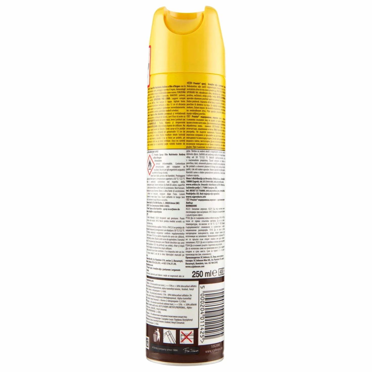 3 x Pronto ravviva Spray Ambra & Argan limpiador 300 ml Limpiador disparador