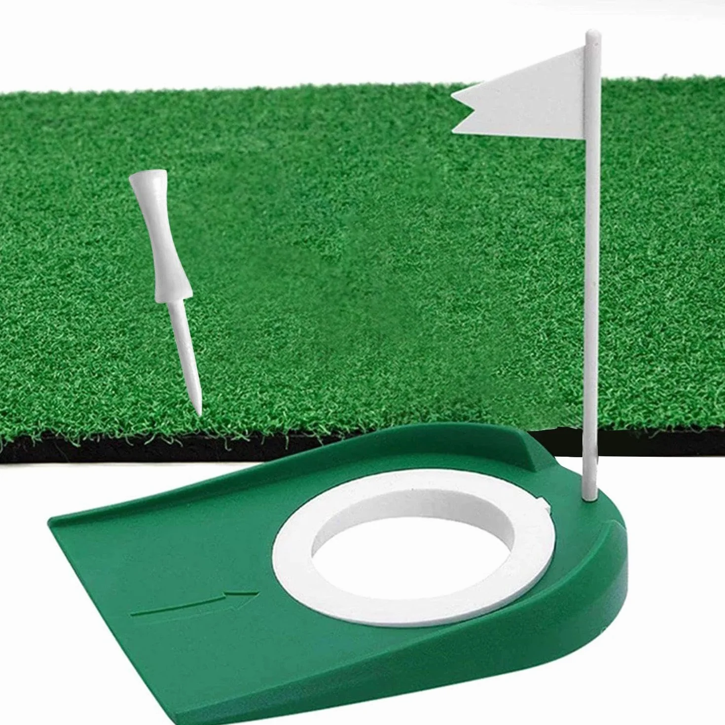 Putters De Golf 2 Piezas Y Picos De Golf 5 Piezas, Ayudas Entrenamiento Golf, Accesorios Práctica Mini Golf Interiores