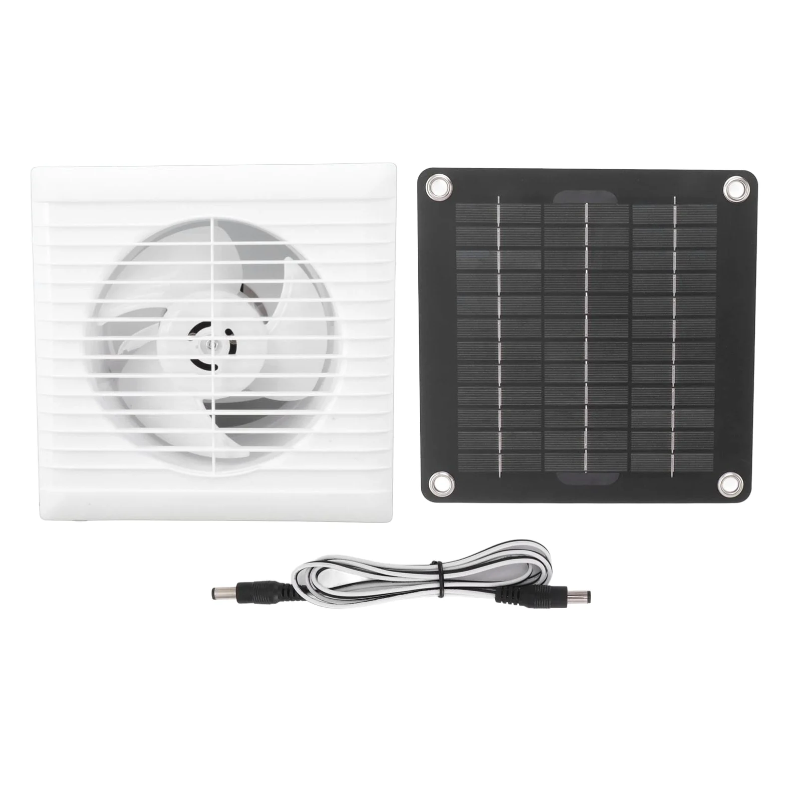 Ventilador Solar de Escape Resistent al Agua IP67, 6 Pulgadas 10W 12V para Cobertizo de Gallinero