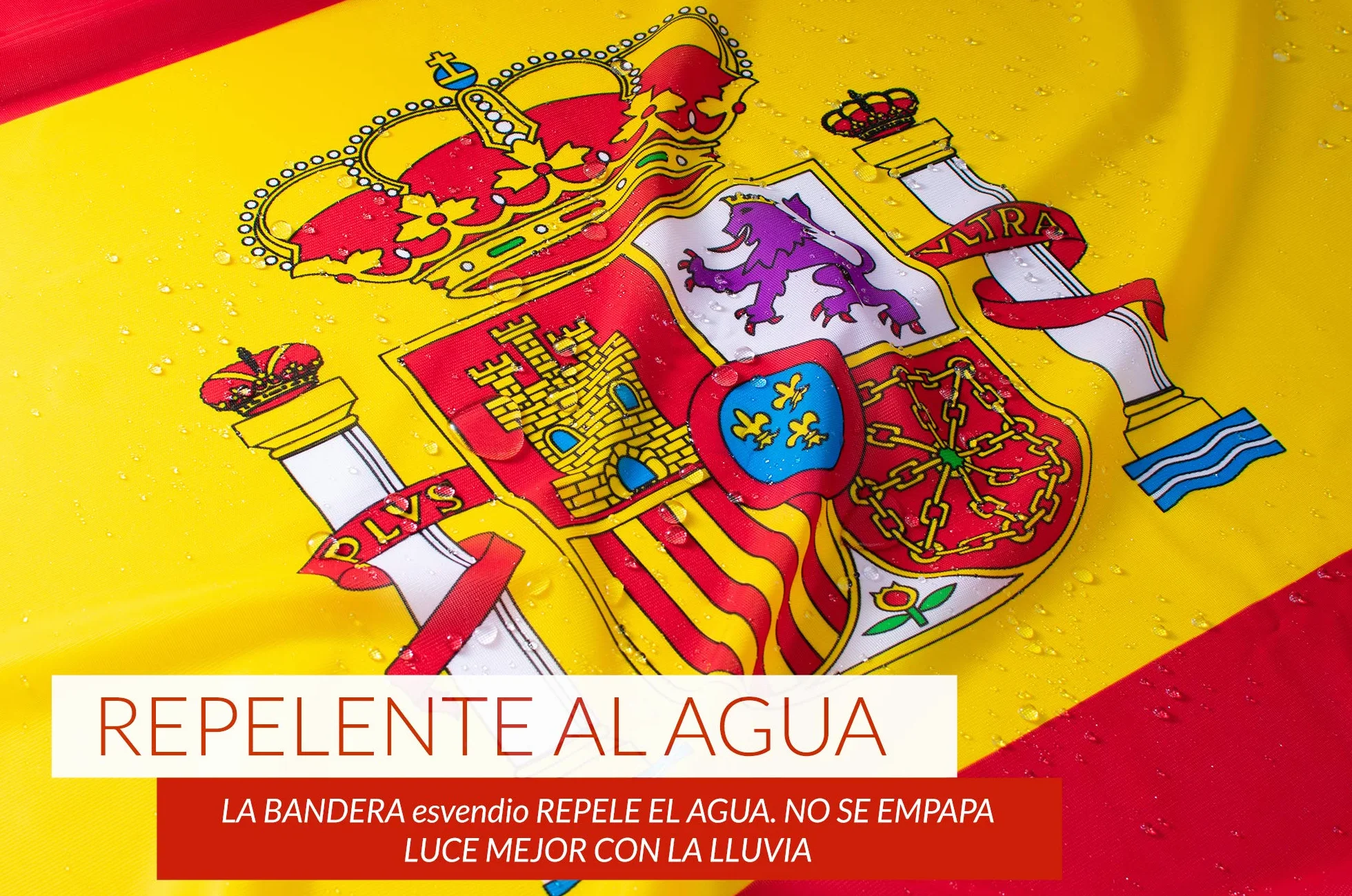 Bandera de España de Tela Fuerte (2pcs), Bandera Española Grande para Exterior 150x90 cm