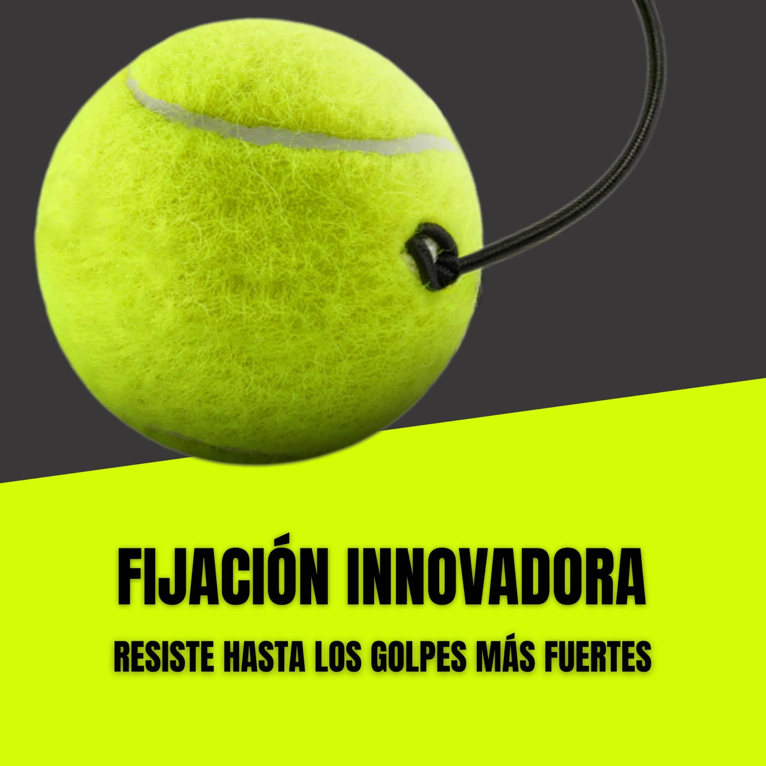 TENIX Set de 3 Pelotas de Tenis con Cuerda para Entrenador de Tenis