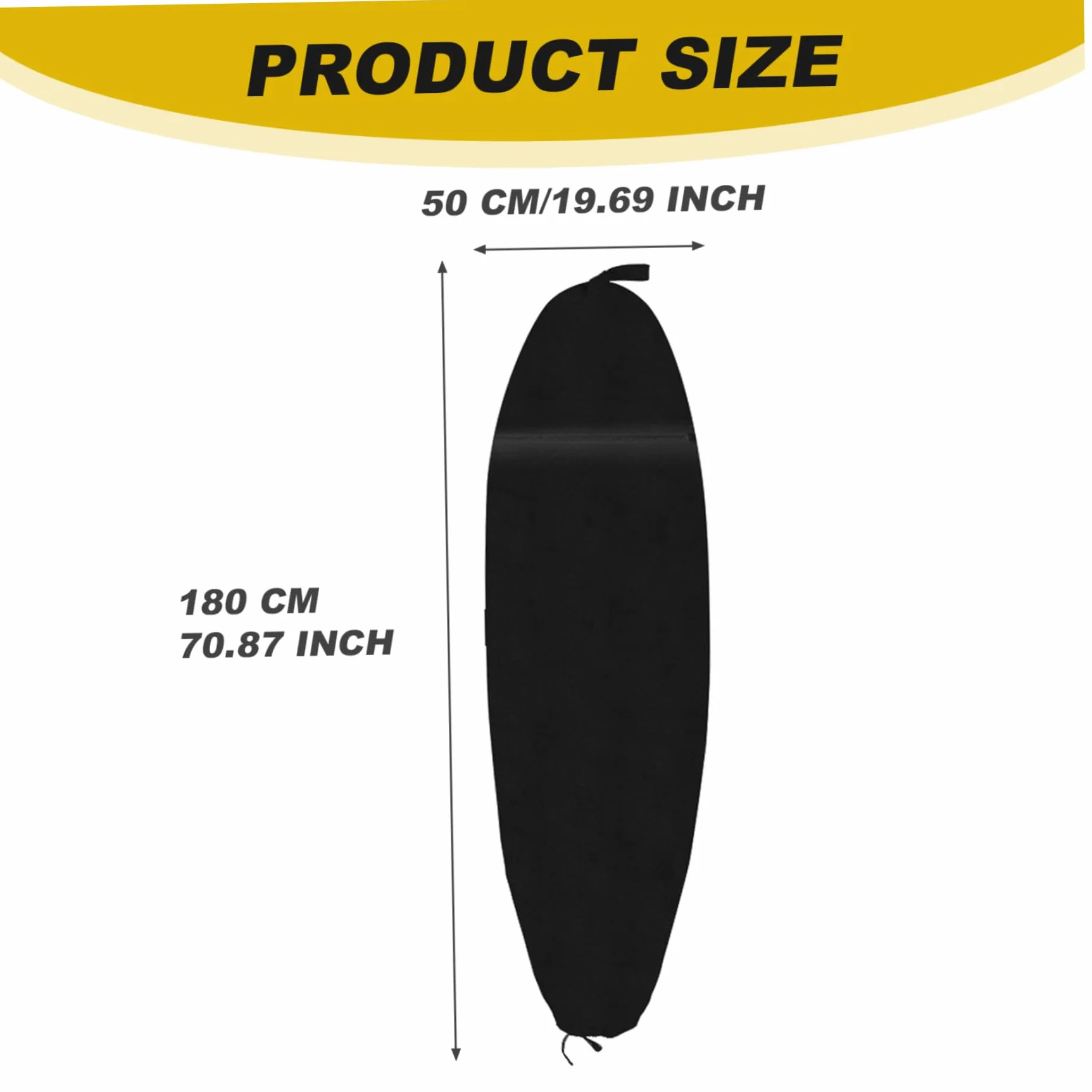 Bolsa para Tabla de Surf Funda Oxford 70 9x19 7 Pulgadas con Cordón Almacenamiento Accesorios Funboard Long