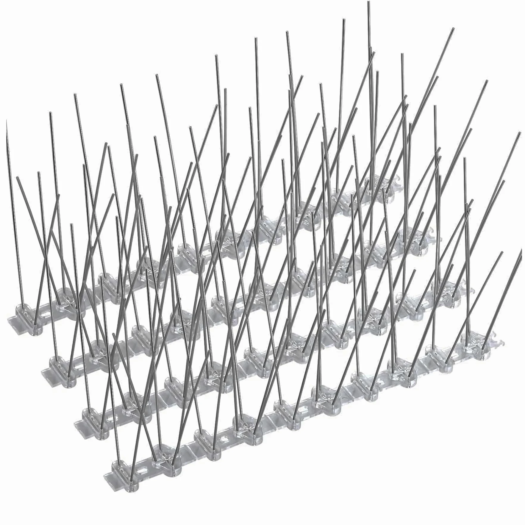 Cia&Co Pinchos Antipalomas Acero Inoxidable Modular Sistema Antipalomas Flexible con Pre-Corte Cada 5 cm – Tira Disuasoria para Balcones, Terrazas, Ventanas, Fachadas y Tejados (15 Metros)