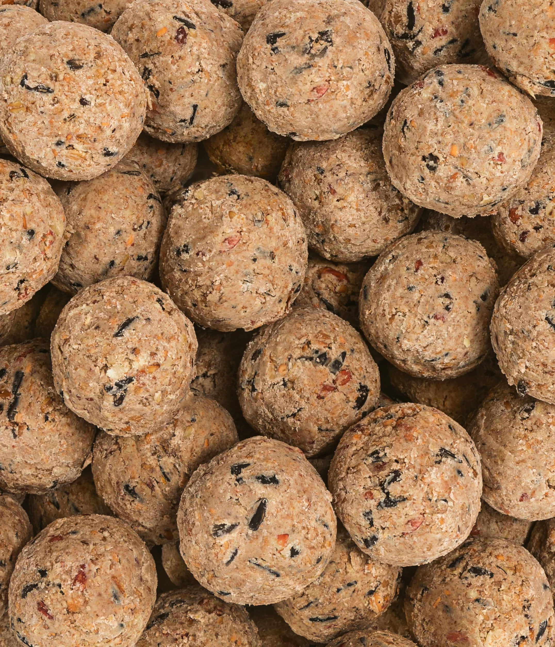 Dehner Natura Premium Bola de Masa sin Red, alimento para Aves Silvestres Durante Todo el año, Rico en proteínas y energético, alimento para Aves Silvestres, 30 Unidades de 90 g (2,7 kg), cartón de