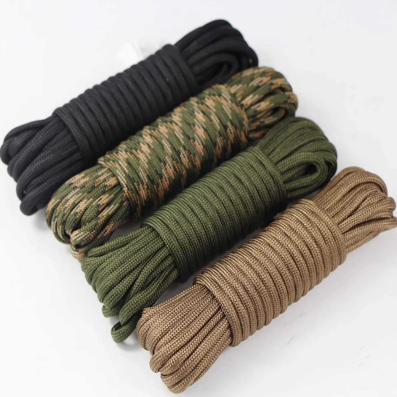 Paracord Cuerda de Nailon 4 Piezas 19ft 6 Metros 4mm 7 Hilos Total 76ft