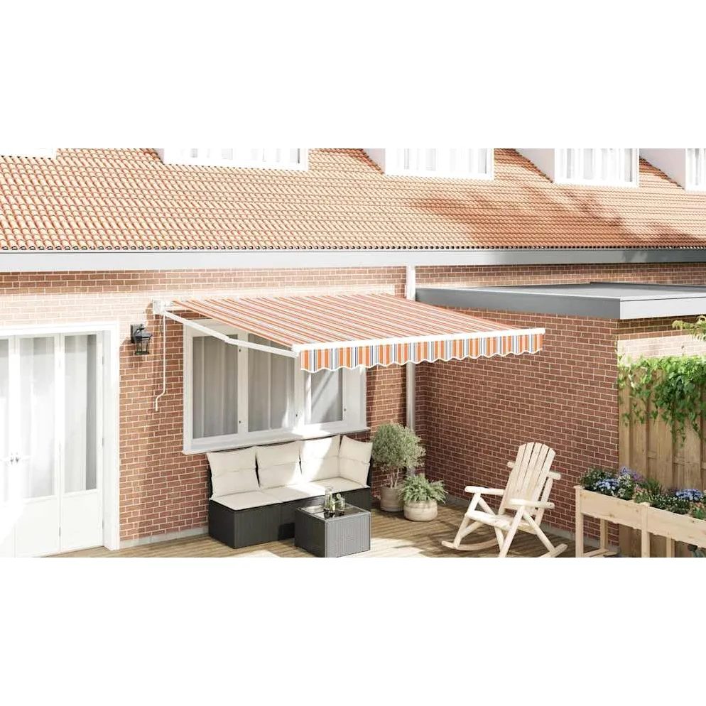 Toldo retráctil con mando a distancia, toldo articulado para terraza y jardín, 300 x 250 cm, marco de aluminio estable y tela de poliéster, sombreado moderno para exteriores