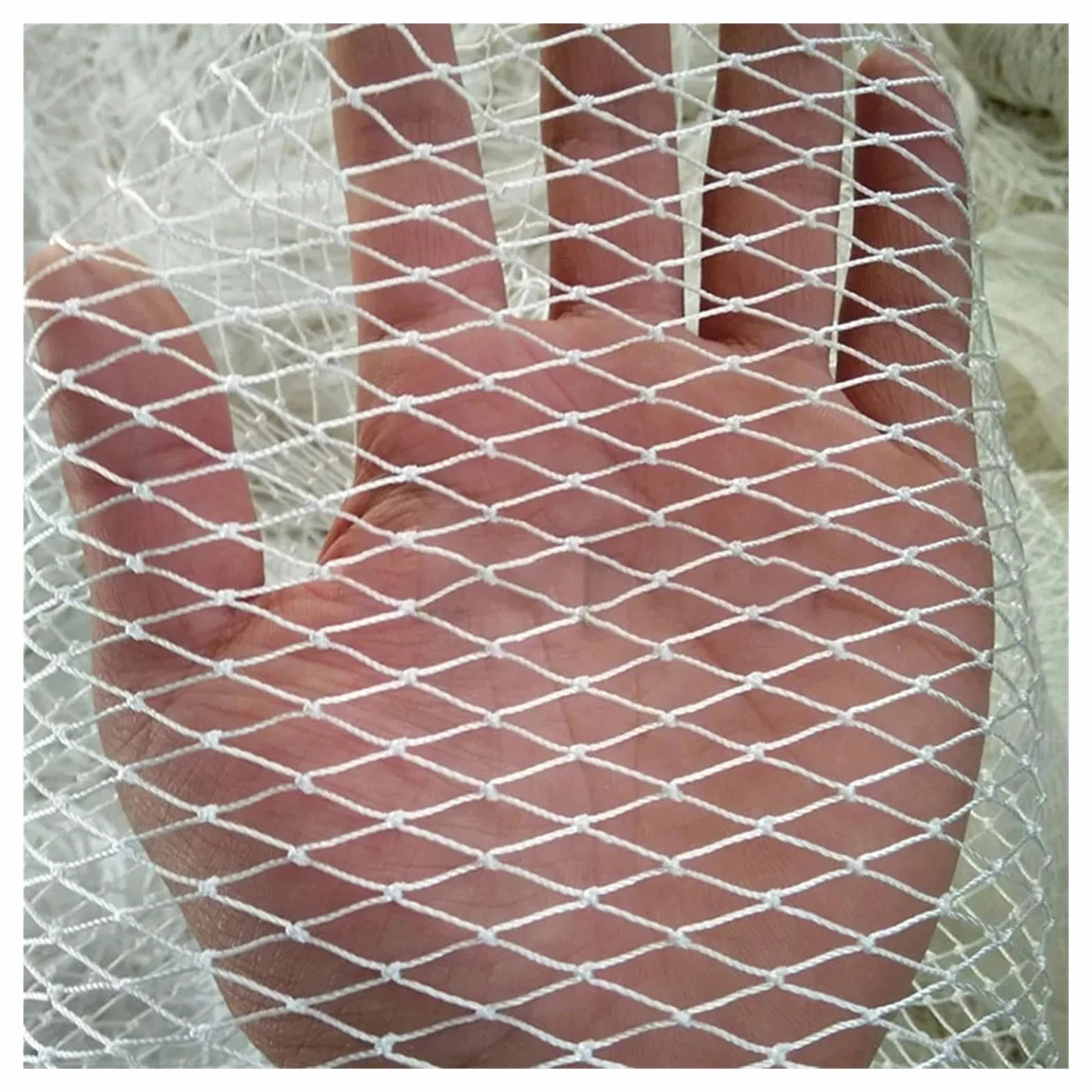 Malla antipájaros de Nailon Blanco de 4x10 m - Malla de protección para Jardines y Cultivos para Gatos, Perros y gallineros - 24 hebras, Aberturas de 5 cm, Barrera Duradera para la Fauna SIL