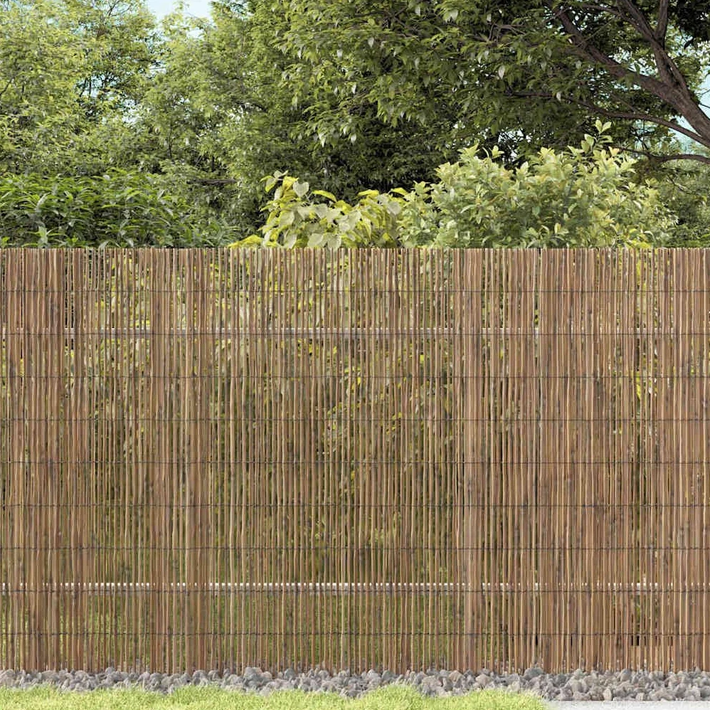 Valla natural de juncos, 300 x 160 cm, resistente a la intemperie, valla de jardín, decorativa como protección visual y valla para zonas de jardín o terraza, duradera y plegable