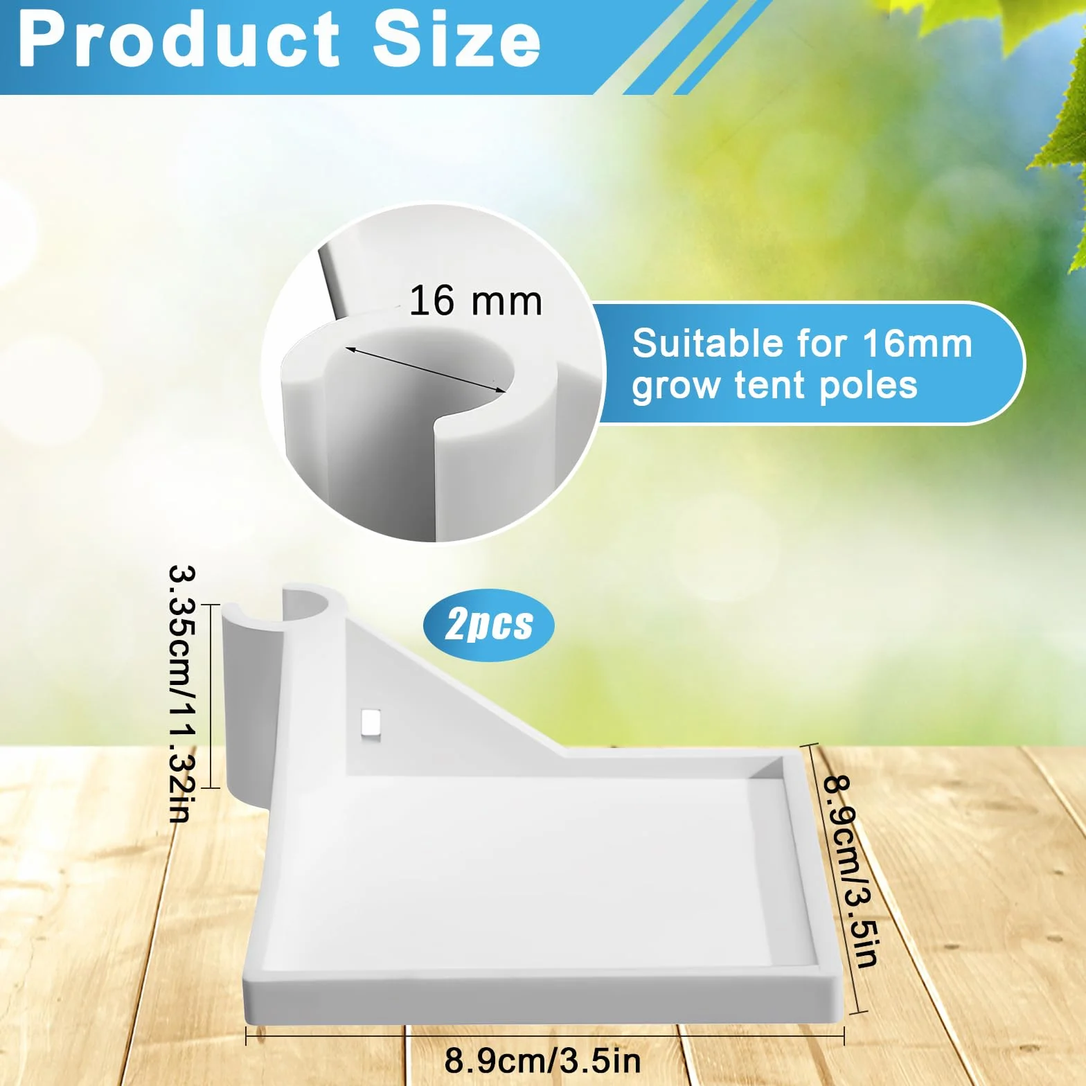 Tienda de Cultivo Marco Angular, 2 Piezas Armario Cultivo Marco Angular, Multifuncional Armario de Cultivo Soporte, Se Utiliza para Colocar Cámaras, Higrómetros, Pequeñas Macetas