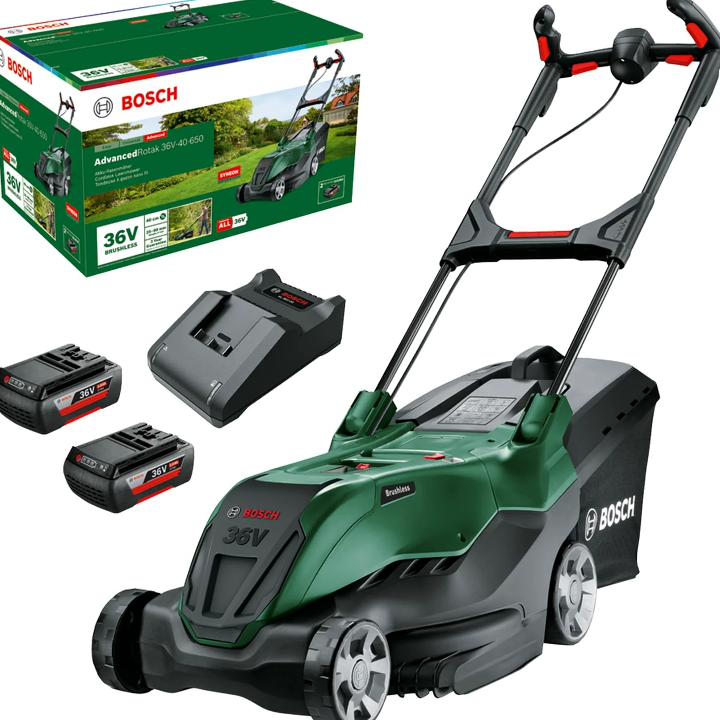 Bosch cortacésped de óptima Potencia a batería AdvancedRotak 36V-40-650