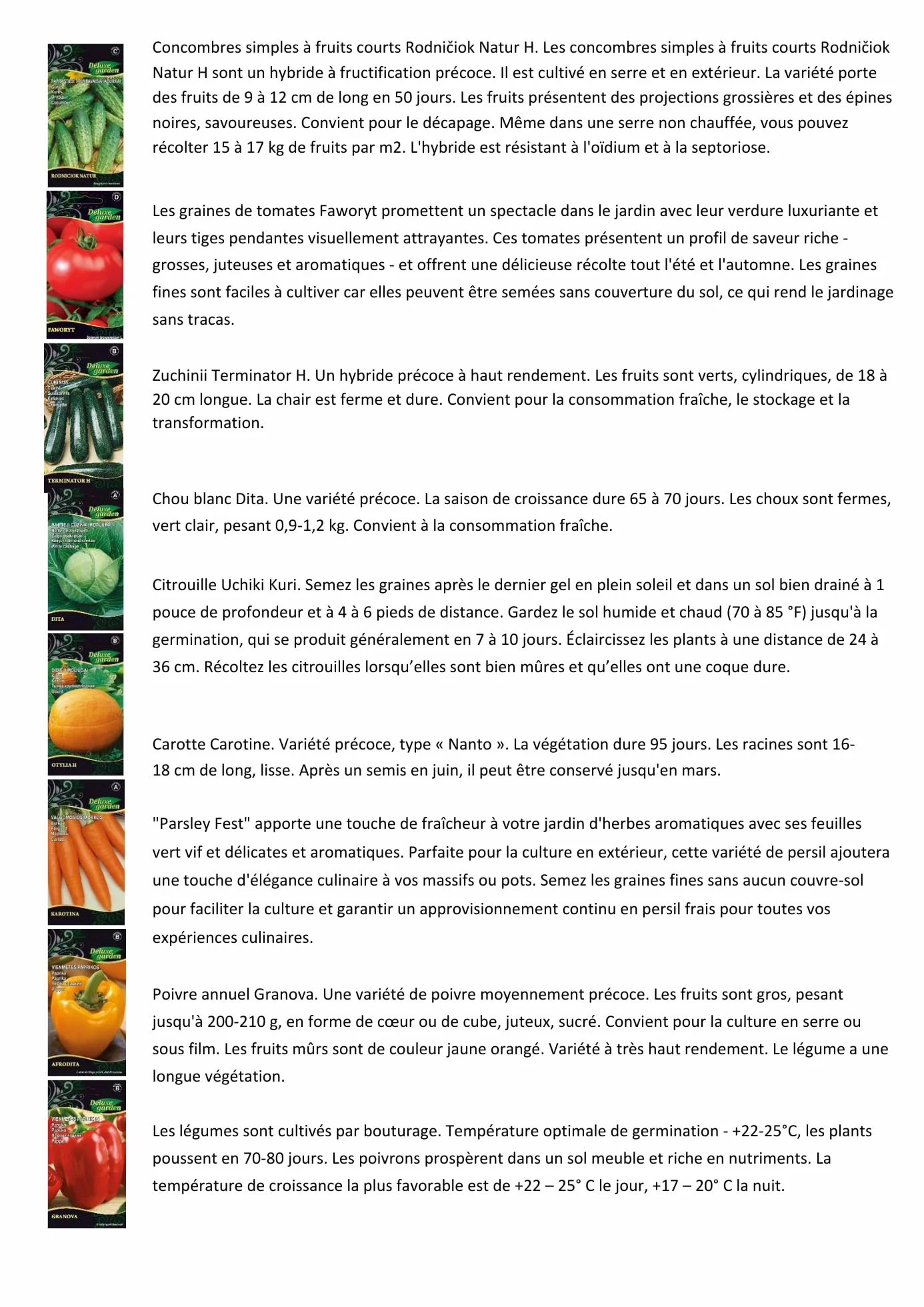 Colección Deluxe de semillas para jardín: 16 vegetales para crear un oasis en su propio jardín. Alta tasa de germinación. Instrucciones fáciles de seguir.