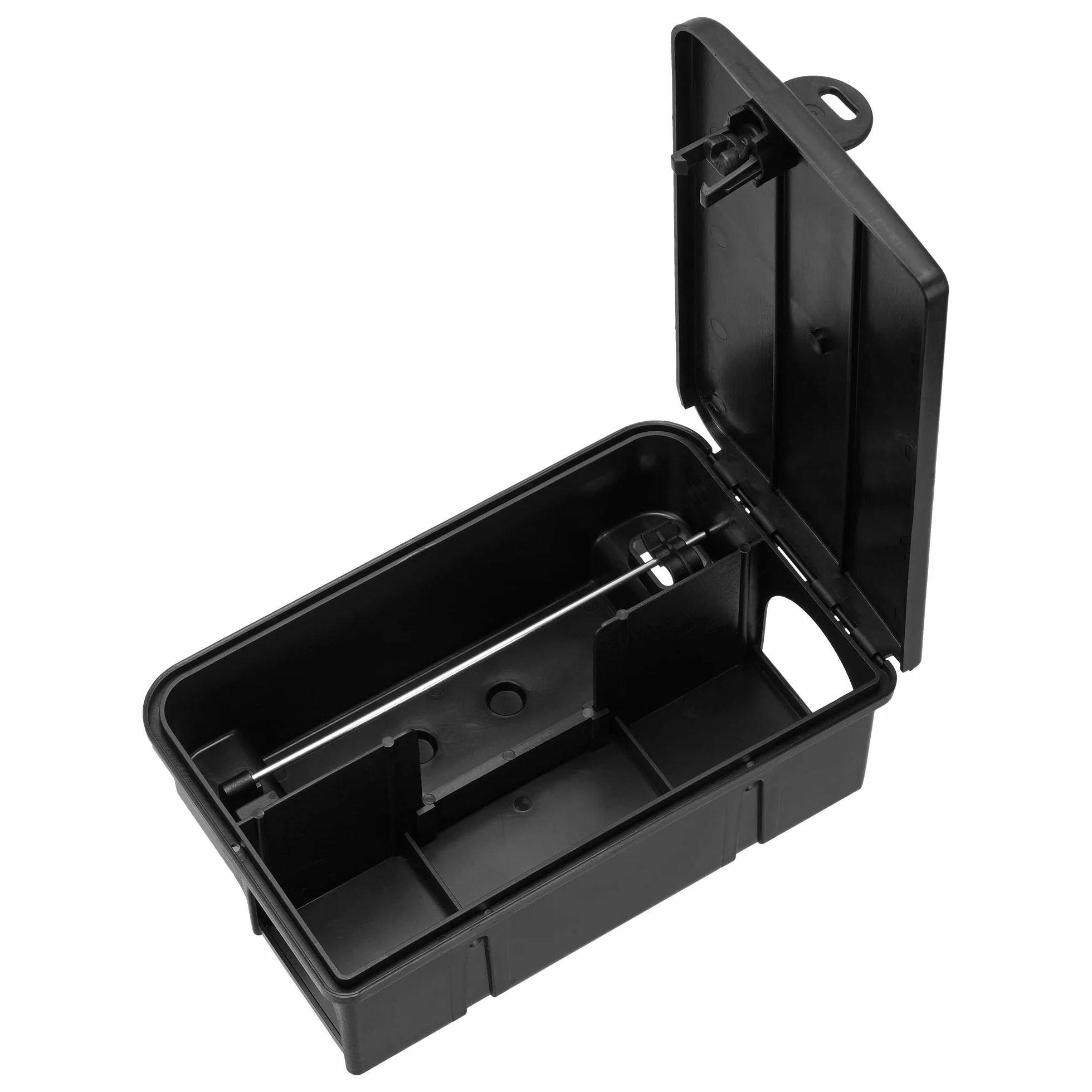 Estación de Cebo para Ratas y Ratones – Caja Portacebo Vacía con Llave de Seguridad y Tapa Negra, Protección para Niños y Mascotas, Uso Profesional y Doméstico, sin Cebo (4 Unidades)