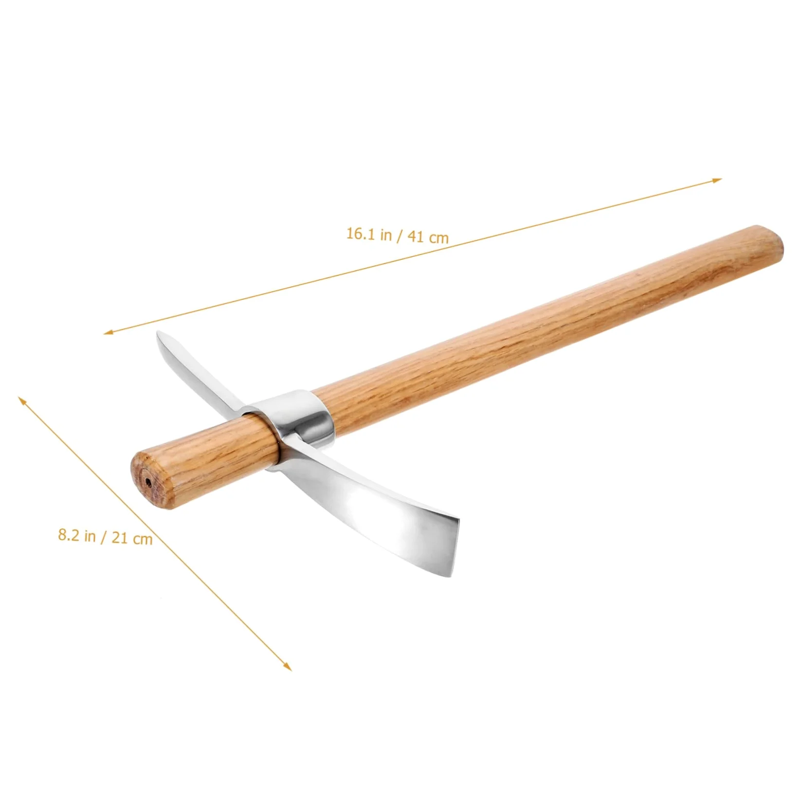 Kisangel Azada para Jardinería al Aire Azada para Cultivo de Hortalizas Herramienta para Jardinería con Mango Resistente
