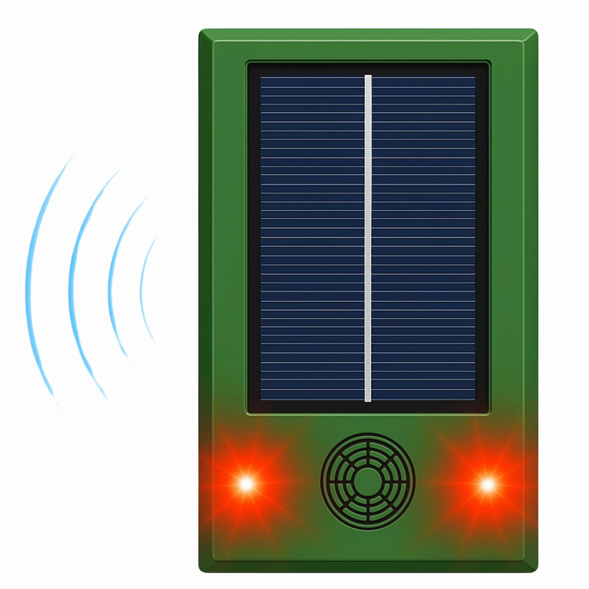 Ahuyentador de Palomas,Aves,Gatos con ultrasonidos, se Recarga con su Placa Solar para Exteriores Emite ultrasonidos de Forma Continua