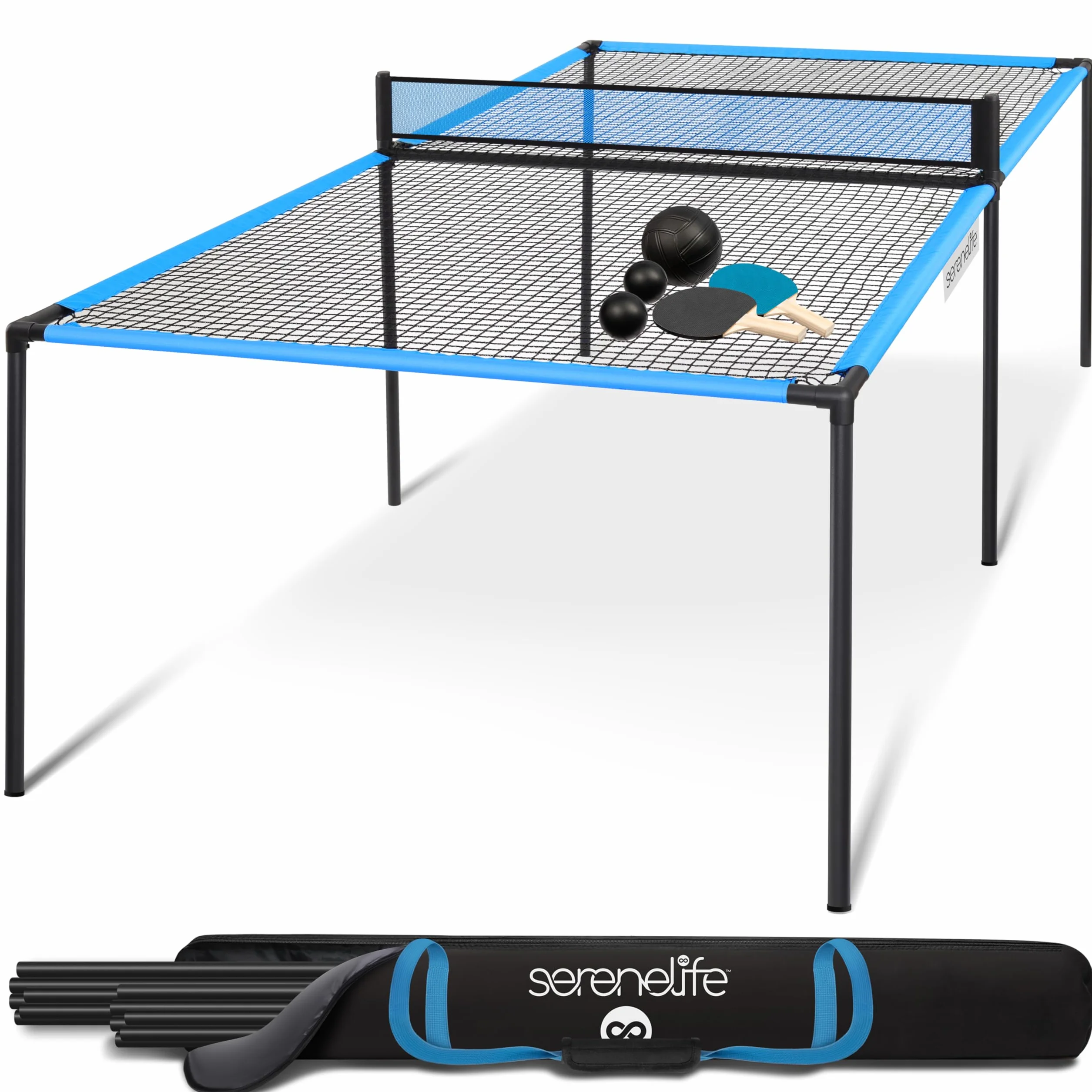 Serenelife Mesa de Ping Pong Plegable Portatil con Red