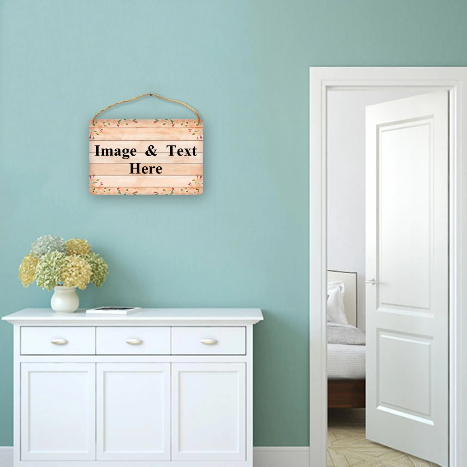 NLWQEKV Letrero de Madera Personalizado para Puerta, Placa Colgante para el Hogar, Jardín y Exterior de la Granja