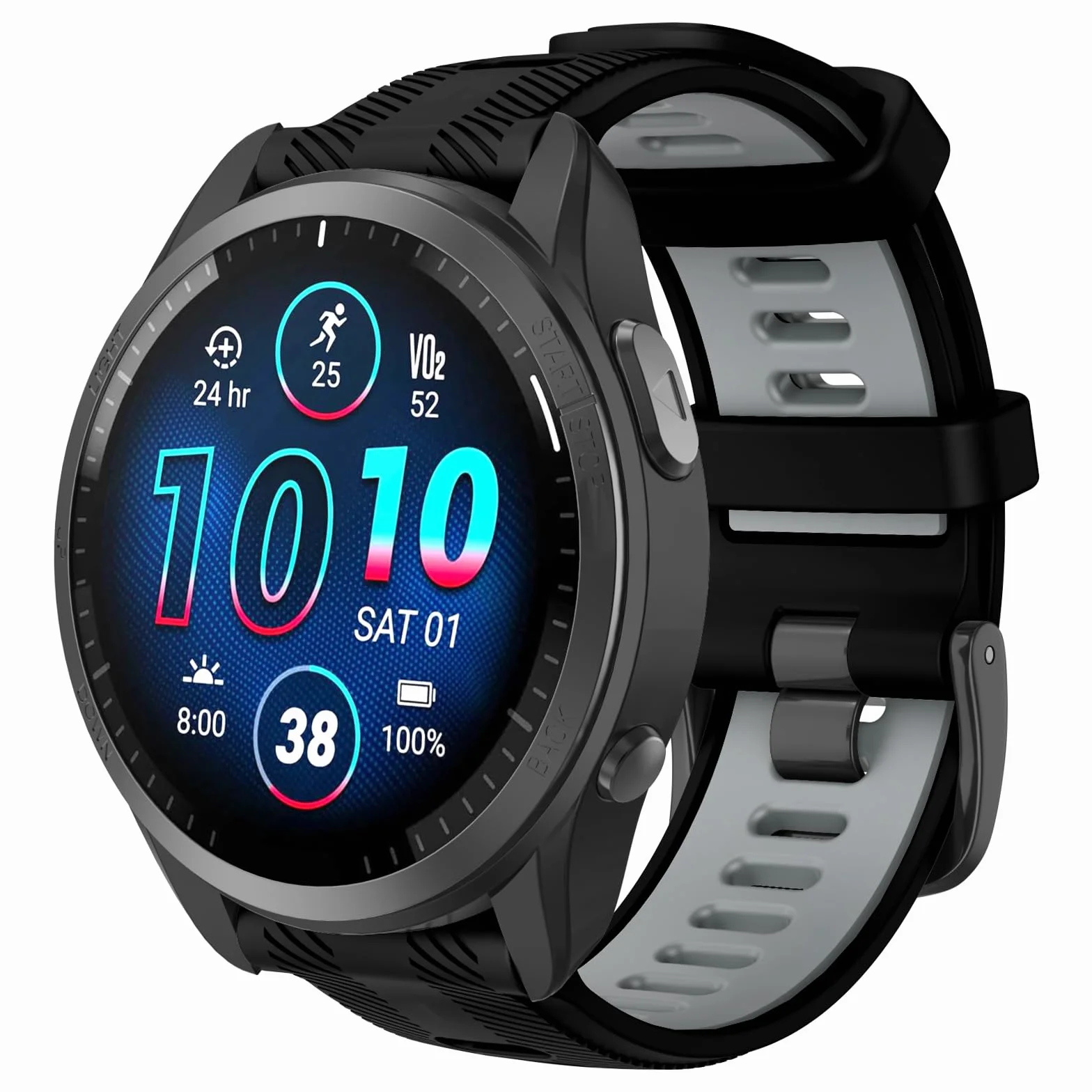 ISABAKE 22mm Correa para Garmin Forerunner 965/955/945/935, Correa de Repuesto de Silicona para Fenix 7/Fenix 6 GPS/Fenix 5 Plus