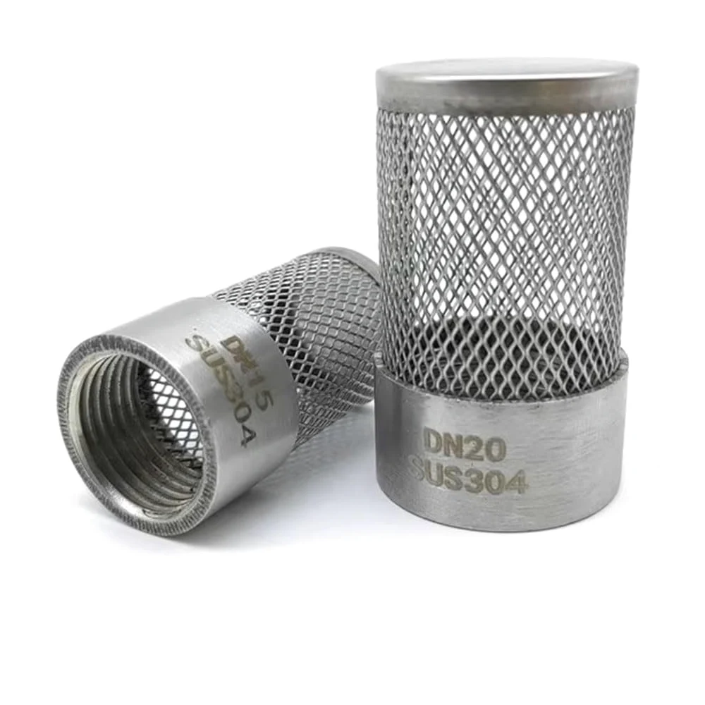 Filtro de manguera de agua de acero inoxidable-pantalla de malla en línea, rosca hembra de 1/2" a 4" for riego de jardines, acuarios, 1 unidad