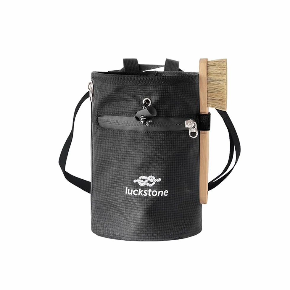 Bolsa de Almacenamiento de Polvo de Magnesio para Escalada y Levantamiento de Pesas con Cepillo
