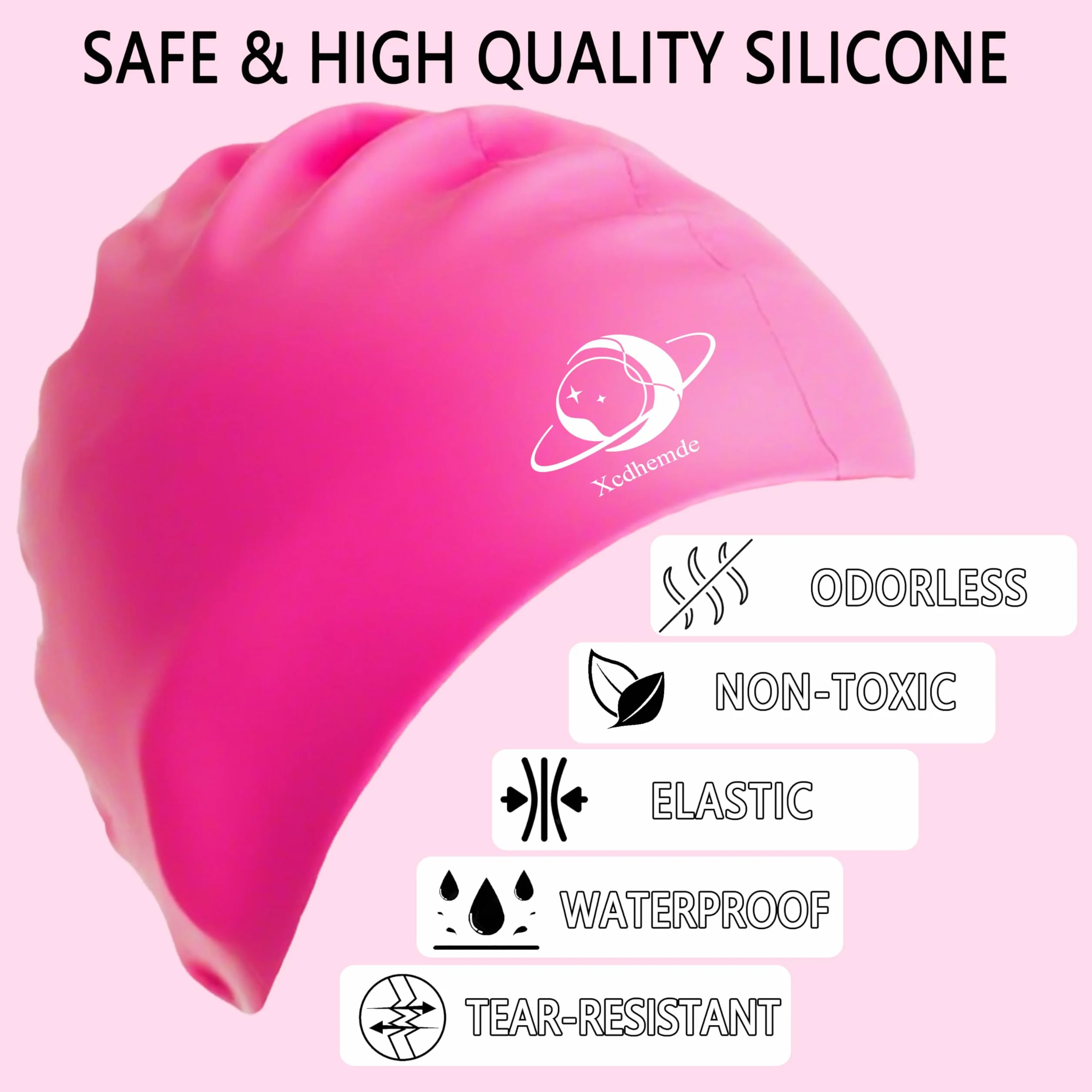 Gorro de Natación Infantil de Silicona para Piscina Niños y Niñas