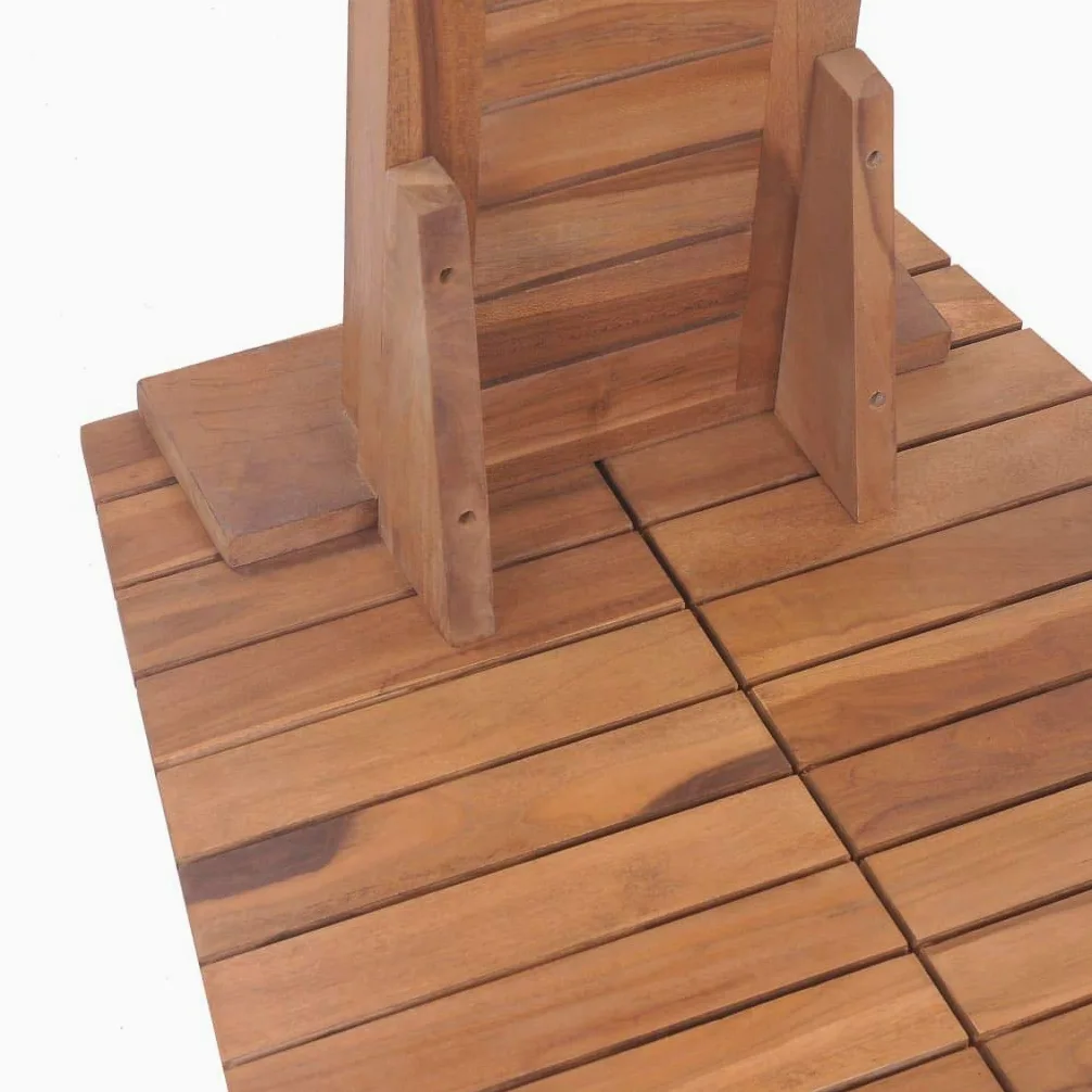 Homgoday Doia de jardín de madera maciza de teca, 70 x 75 x 204 cm, muebles para casa, interiores y exteriores, salón, dormitorio