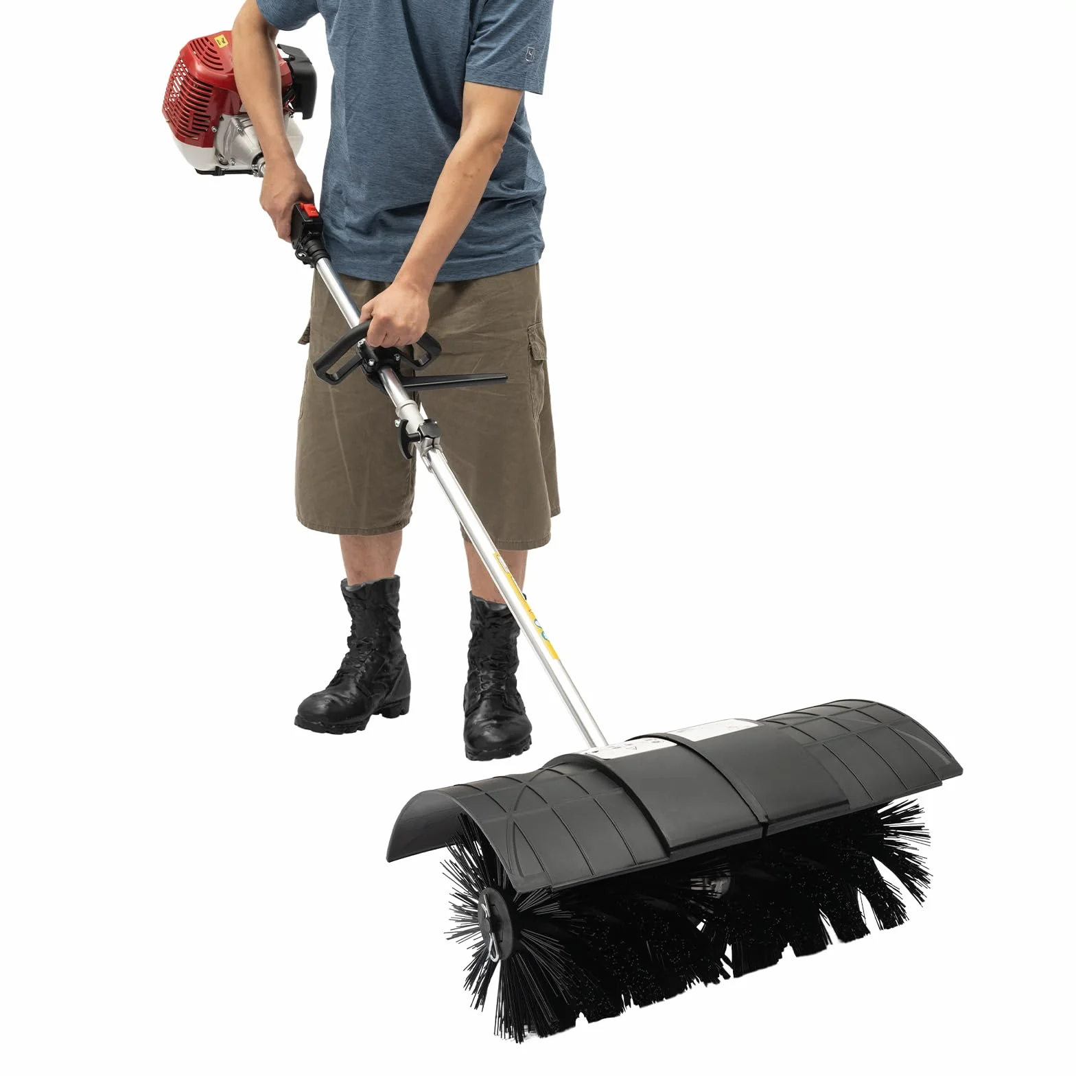 Rasen RäUmgeräT Sweeper Barredora Motorbesen Benzin Schneeschieber Elektro Schneeschieber Schnee Gas Gasolbetriebene Motormotor Kehrbesen Für StraßEnrasen Garten Hof SchneeräUmung 2 Takt 52CC