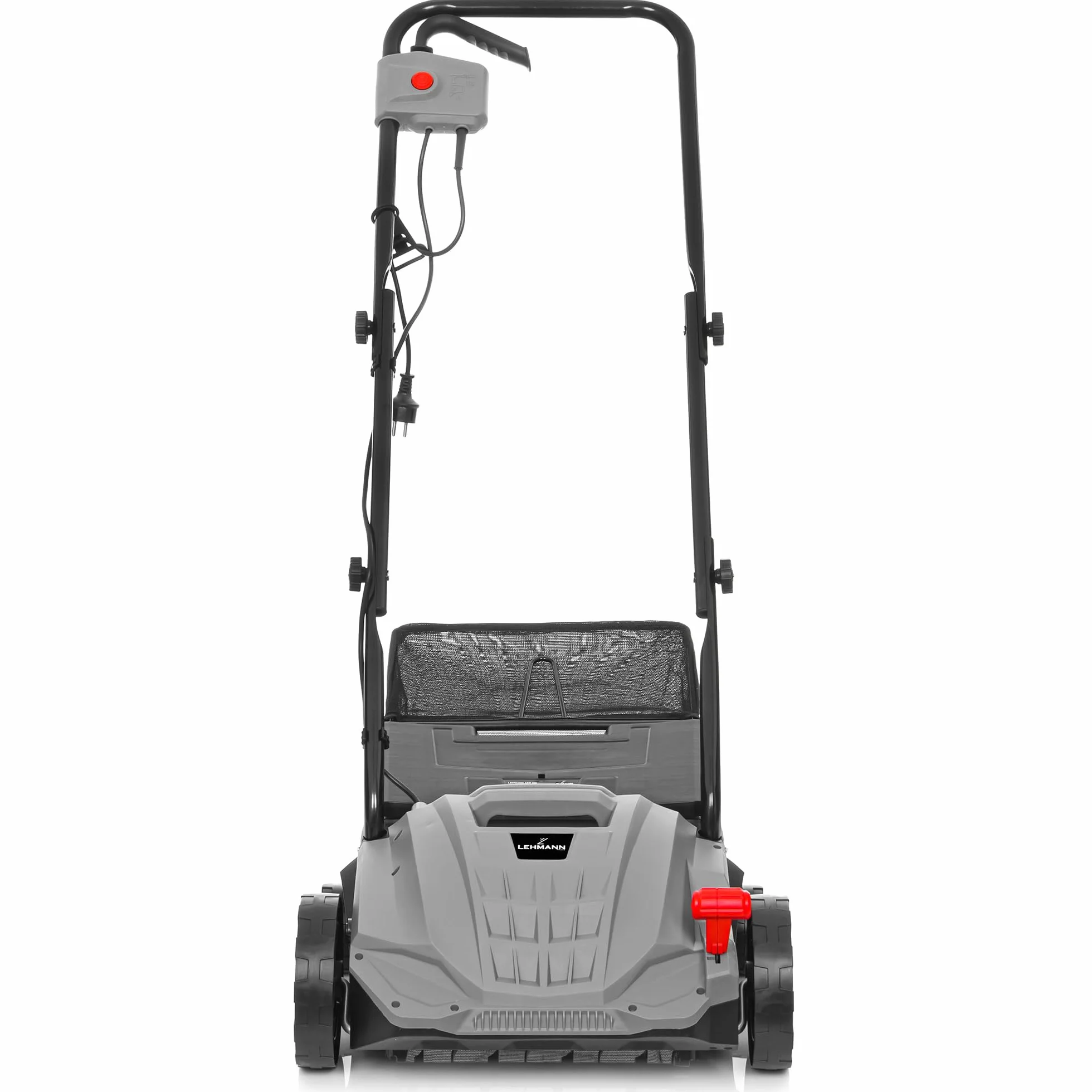 LEHMANN Alyssum - Escarificador de espuma (2 w1, 1500 W, escarificador eléctrico con ancho de trabajo de 32 cm, profundidad de trabajo ajustable en 4 niveles de -12 biz + 4 mm