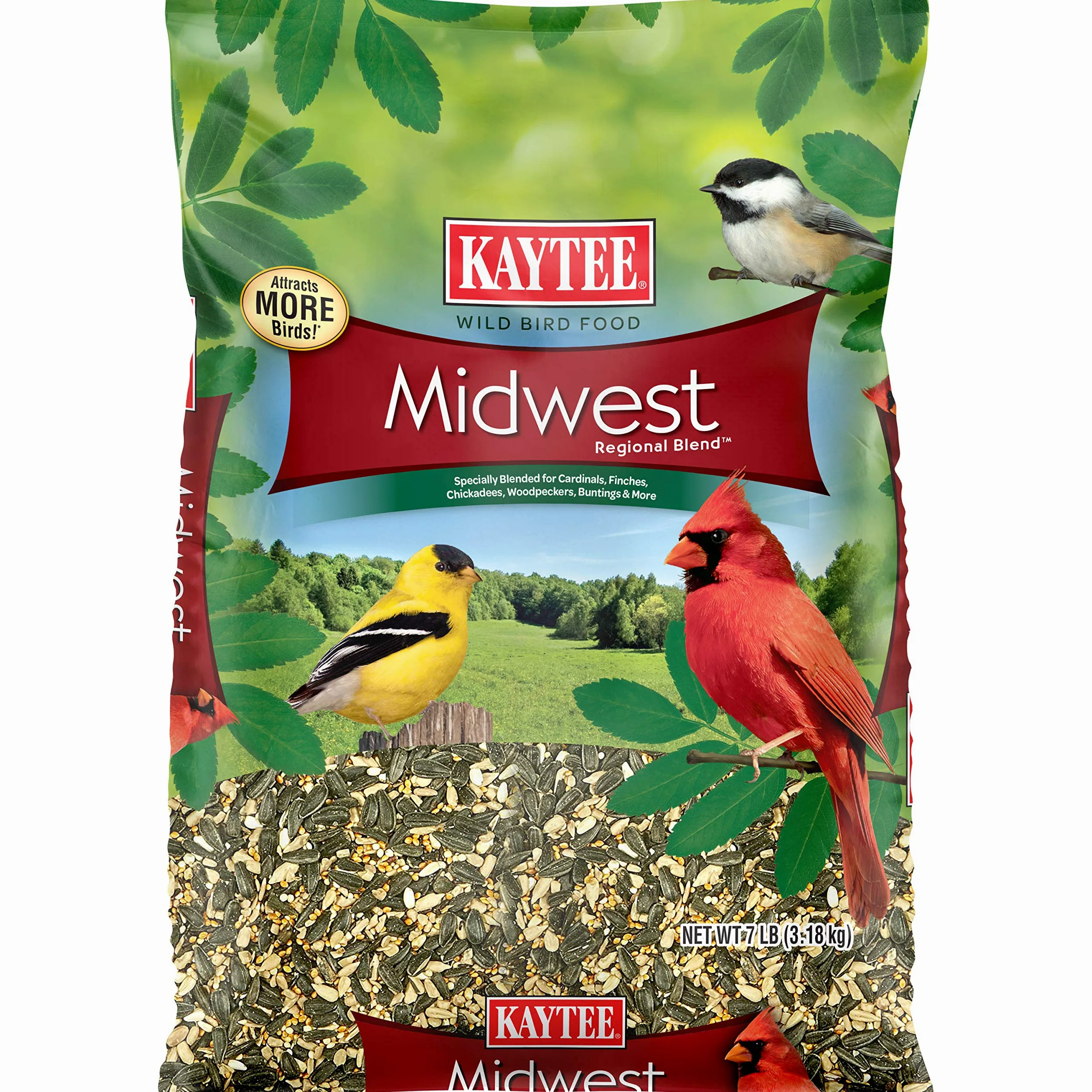 Kaytee Midwest - Mezcla de pájaros salvajes, bolsa de 200 kg
