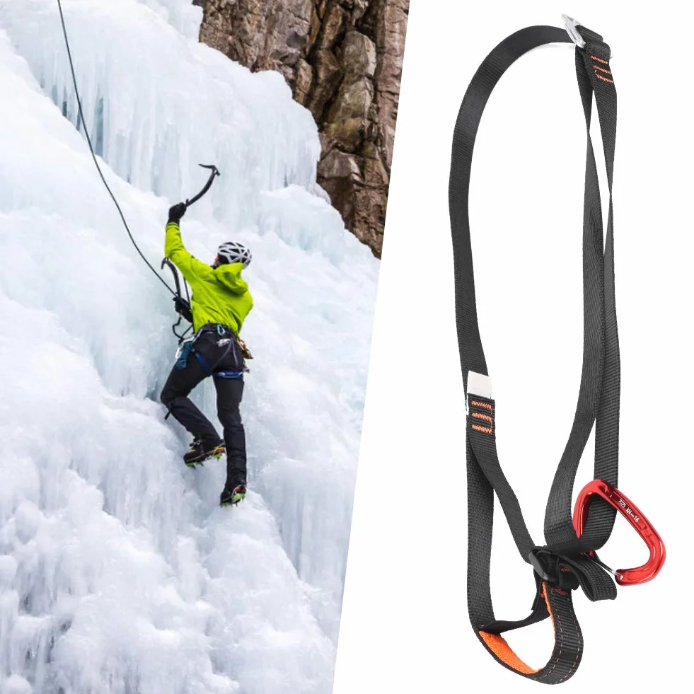 VGEBY Correa Ascendente para Escalada, Cinturón de Pedal Ajustable, Resistente a la Fricción, Elevador de Montañismo