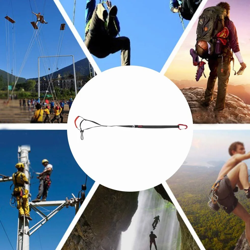 MAGT Ascenso de Escalada Ajustable Cuerda Correa para Pie Rappel Rescue Deportes Al Aire Libre