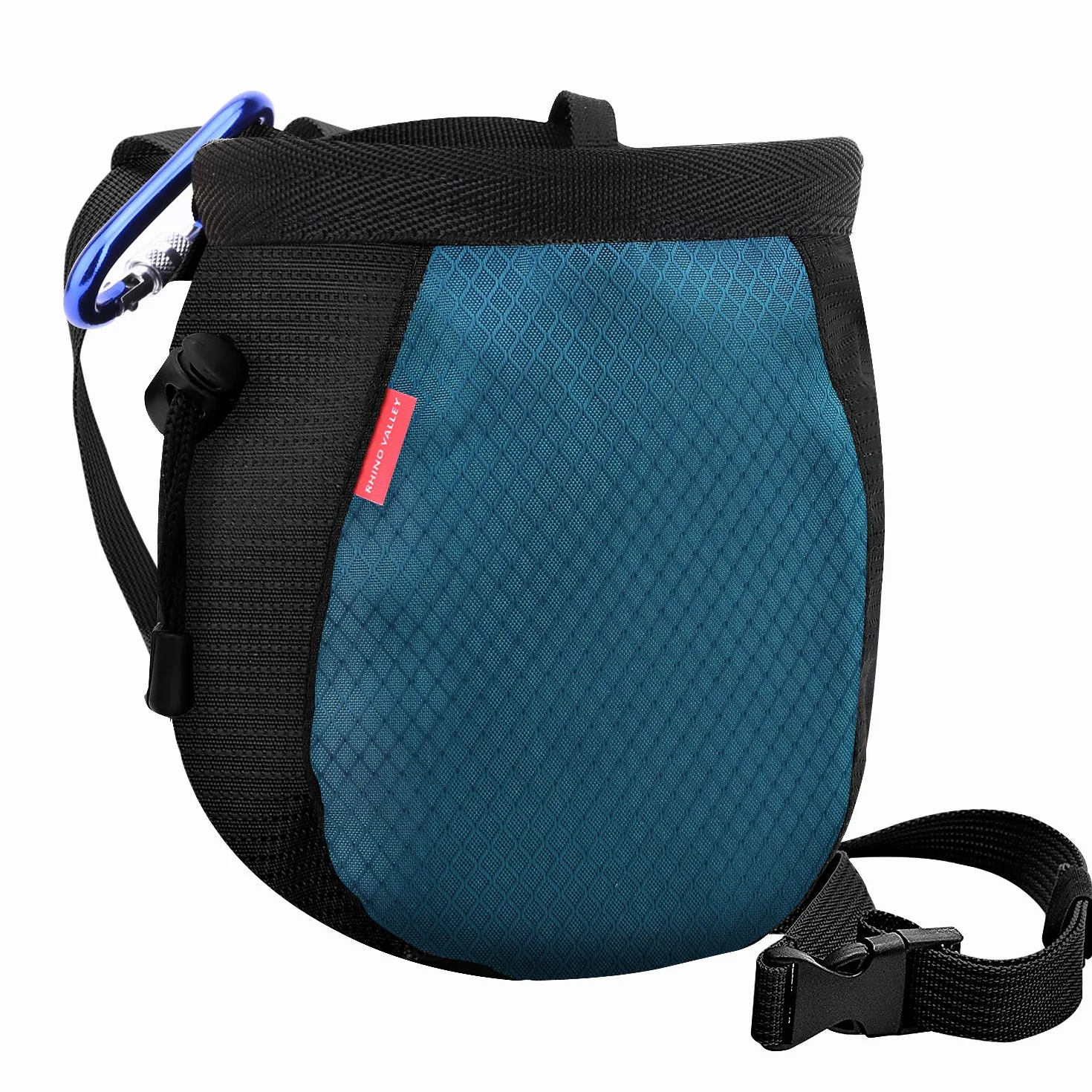 Rhino Valley Bolsa de Tiza para Escalada Impermeable sin Fugas con Correa de Cintura Ajustable