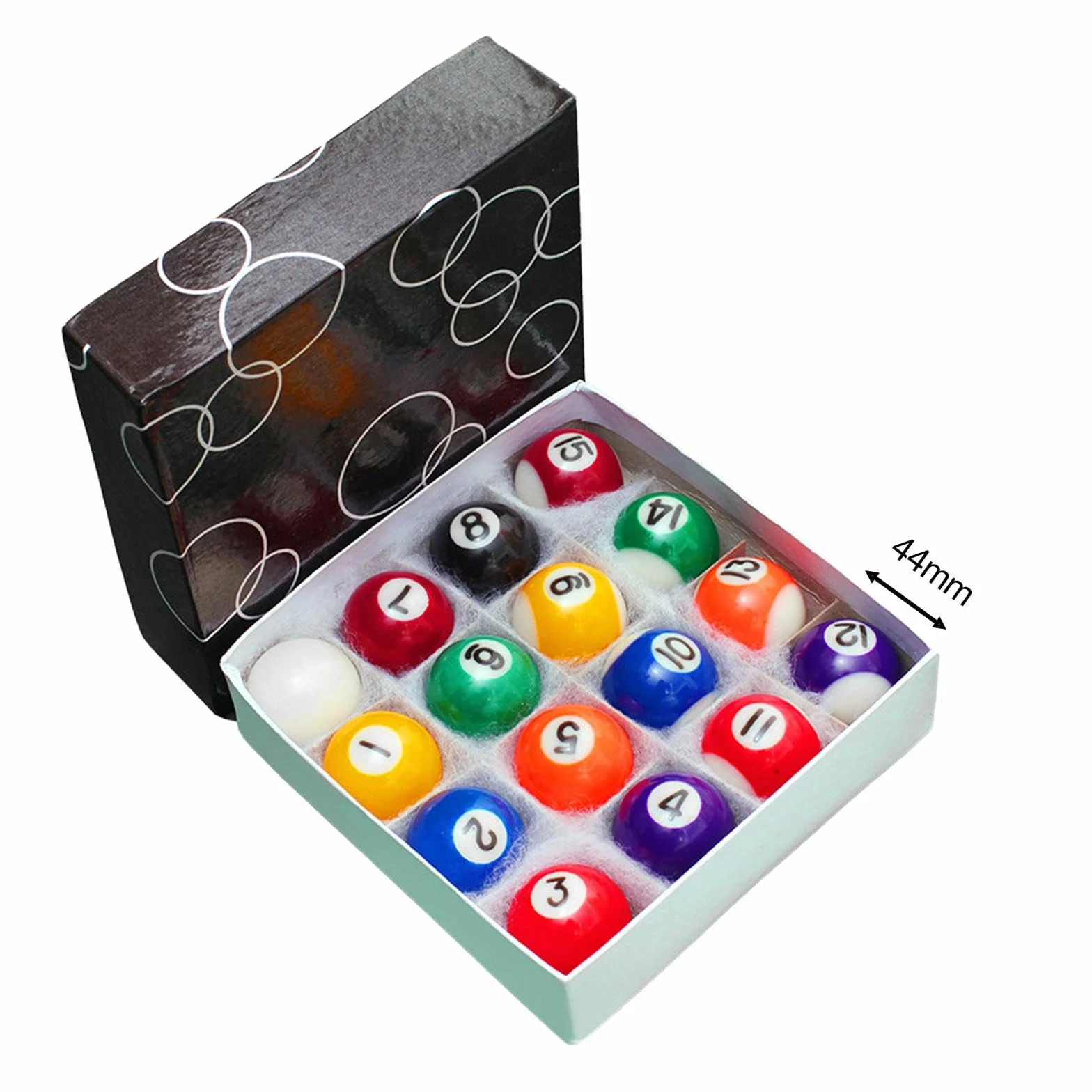 Juego de Billar 16 Bolas Pequeñas para Mesa Infantil Regalo Interior Completo