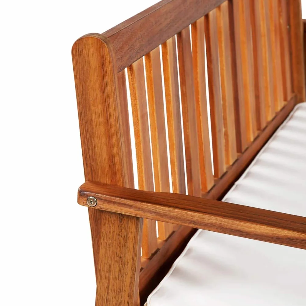 Festnight Banco Arcón Exterior Garden Bench Banco de Almacenaje Madera Maciza Acacia 120x63x84 cm