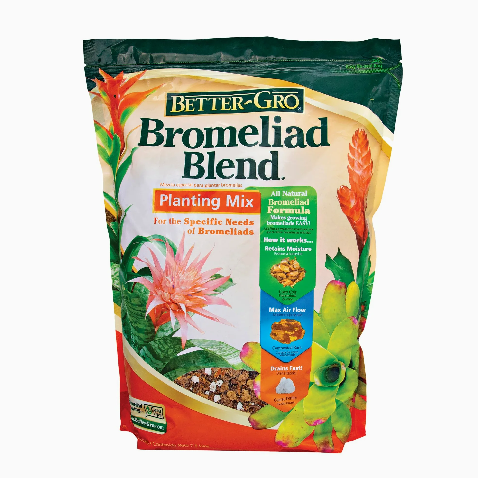 Better-Gro Mezcla de bromelia de 8 Cuartos de galón