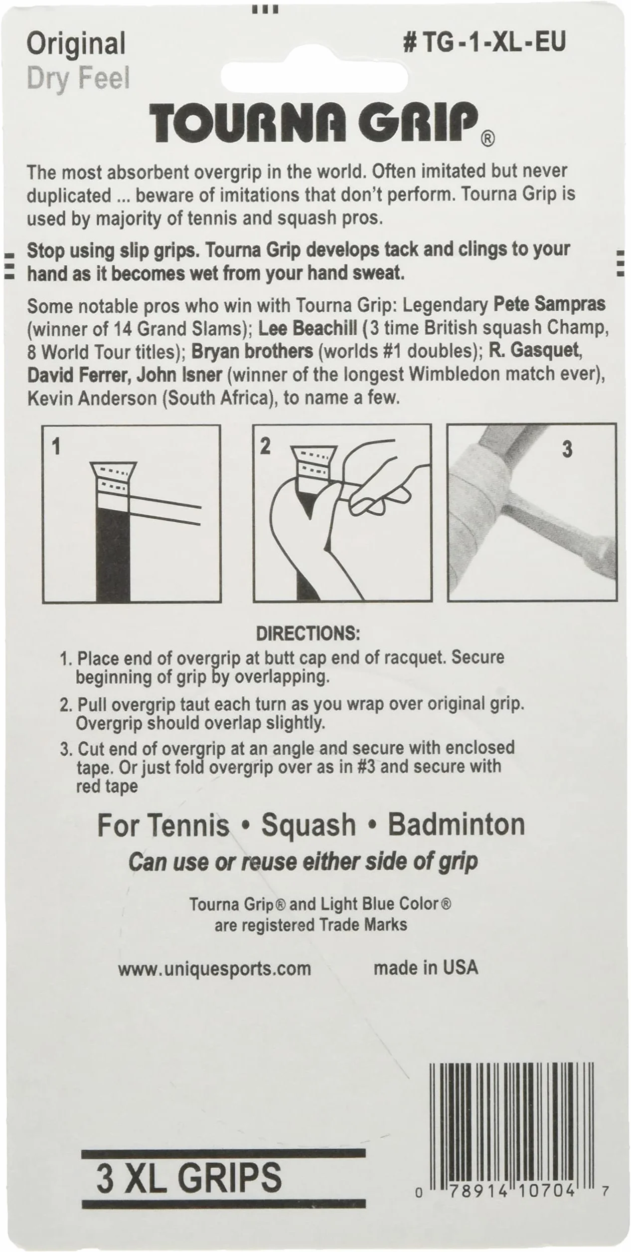 Tournagrip Grip Tenis Unisex Adulto