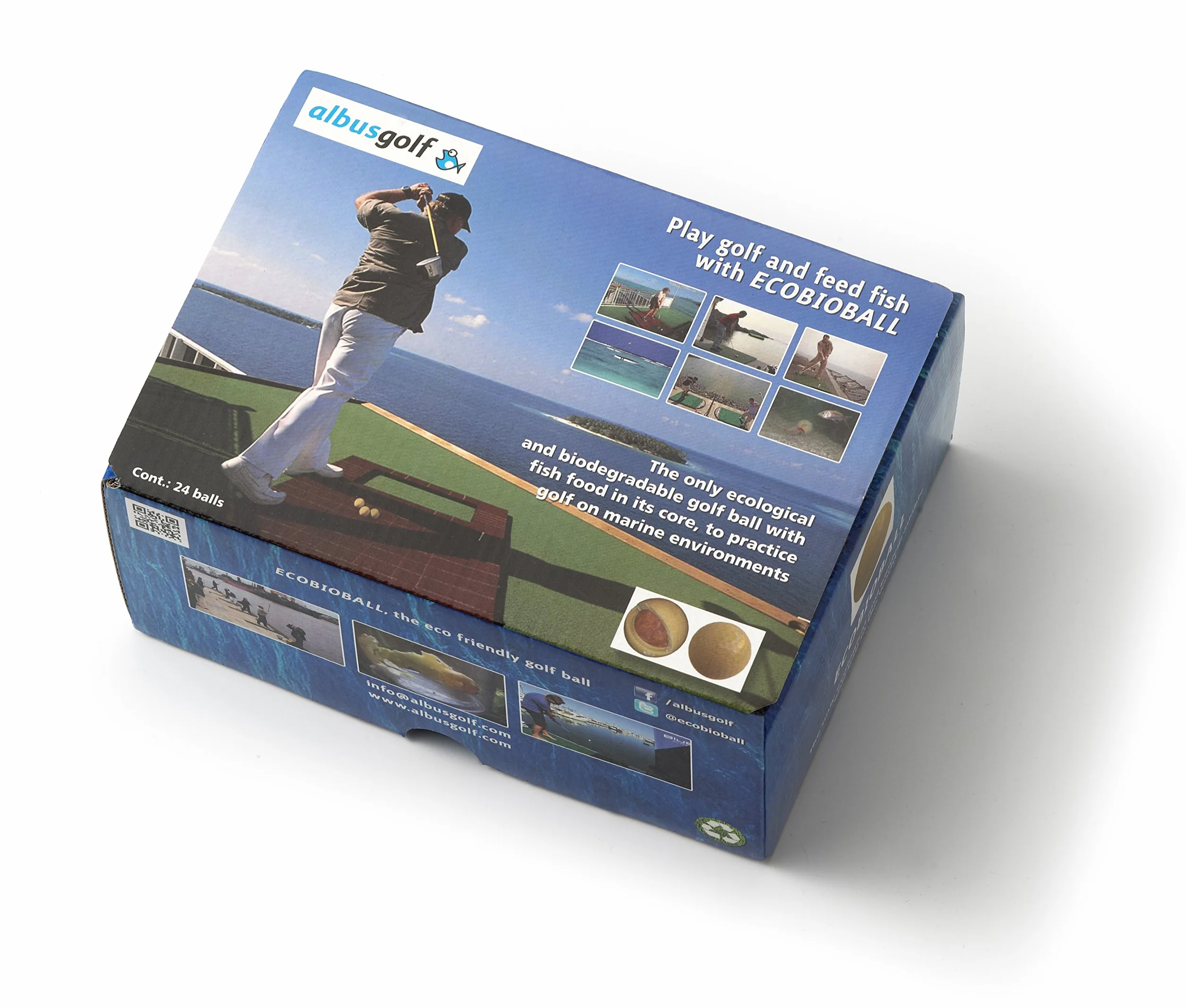 ECOBIOBALL Pelota de Golf Ecológica para Entornos Marinos