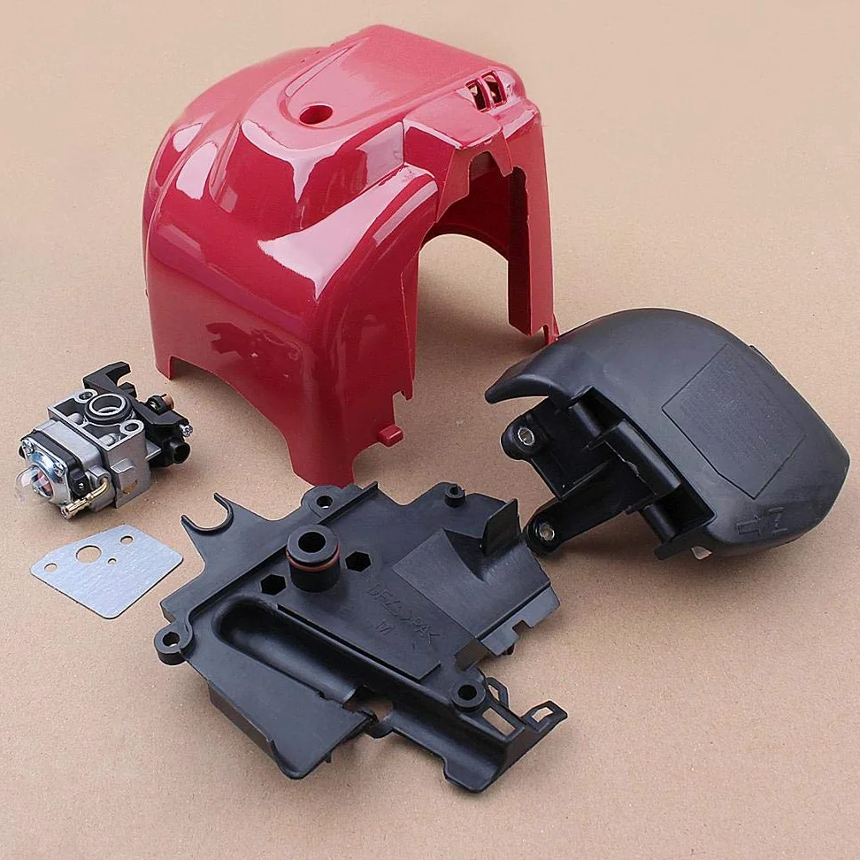 (Accesorios de herramientas al aire libre) Carburador Cilindro Filtro de Aire Cubierta Cubierta de Línea de Combustible para H GX35 GX35NT HHT35 1.3HP 4 tiempos Mini Motor de Gas Motor Trimmer