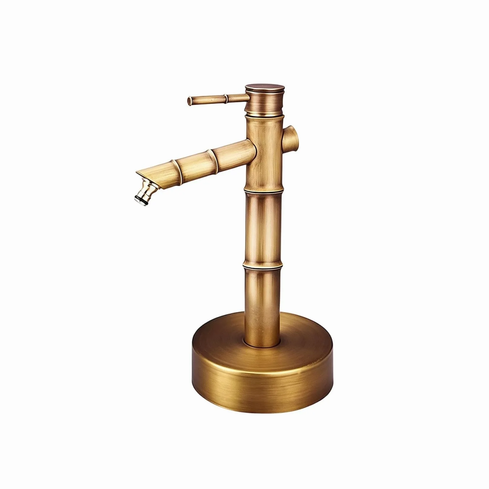 Grifo individual para hidrante, tubo vertical de cobre, grifo para exteriores, grifo de jardín independiente, poste de agua, columna de agua vertical, grifo de pedestal interior(33.5cm,Bottom inlet)