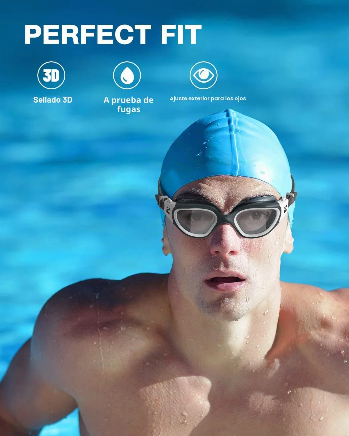ZIONOR Gafas de natación G1 SE antivaho para adultos