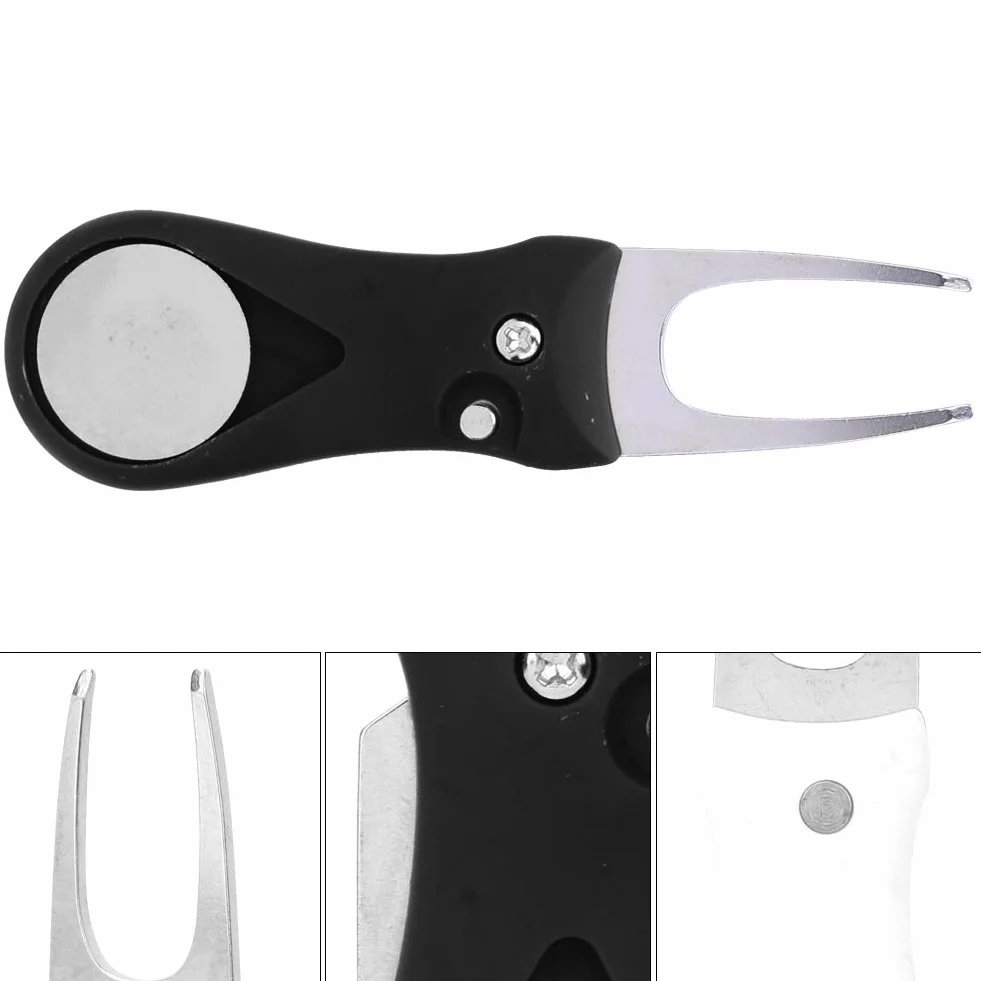 MAGT Pitch Fork Golf Herramienta de reparación de Divot Negro