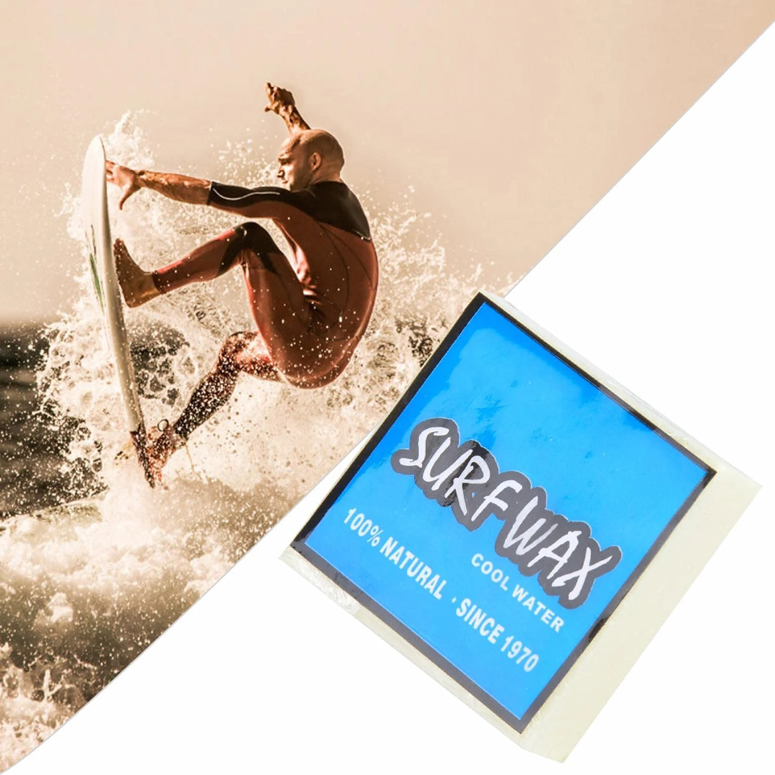 Alomejor Surfboard Wax Antideslizante Cera para Skateboard Skimboard (Blue)
