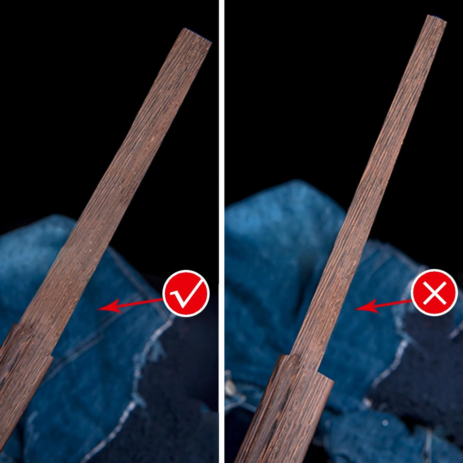 Katana de Madera Palisandro Natural 103cm Bokken Hecho a Mano para Cosplay Kendo