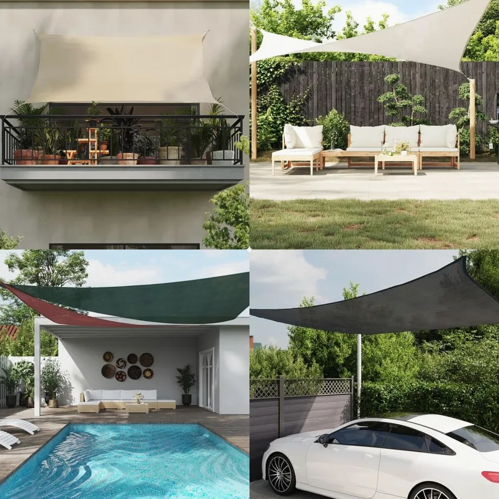 Genérico Toldo de Vela HDPE marrón 160 g/m² 4x7 m,Casa y jardín,Jardín,Artículos de Exterior,Sombrillas-311795