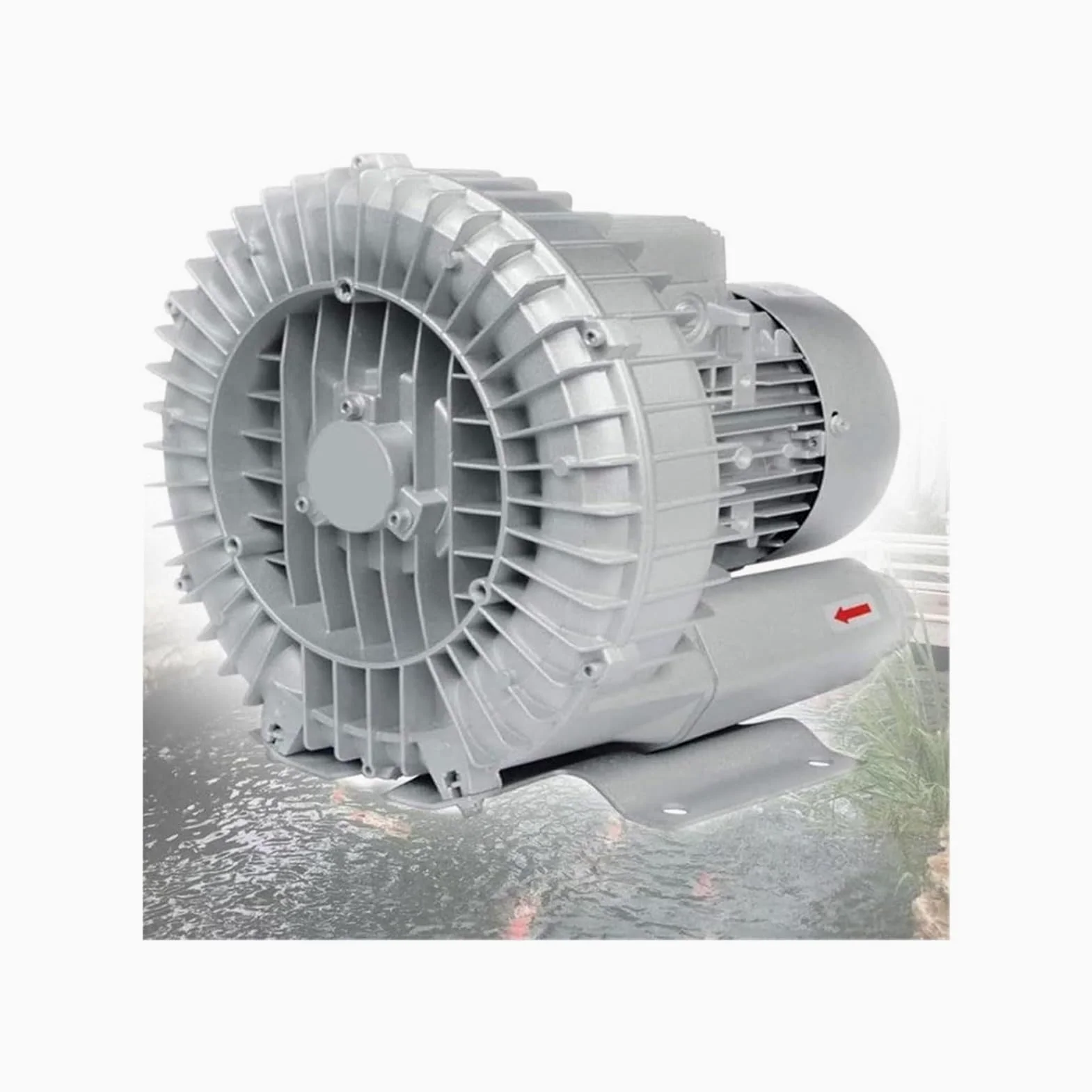 Genérico Soplador regenerativo de 120W-1100W para acuarios, Sistemas hidropónicos, estanques, aireadores de fosas sépticas, Bomba de Aire eléctrica, soplador anular para aireación de Aguas residuales
