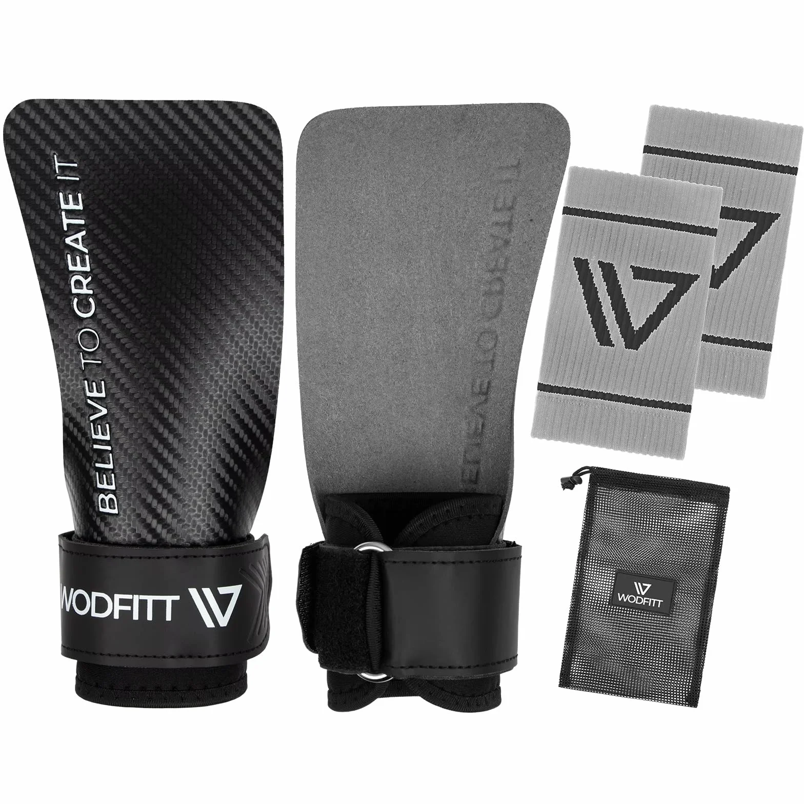 CALLERAS para Crossfit Grips Sin Agujeros Fibra de Carbono Guantes Gimnasio Protección Manos Diseño Ergonómico