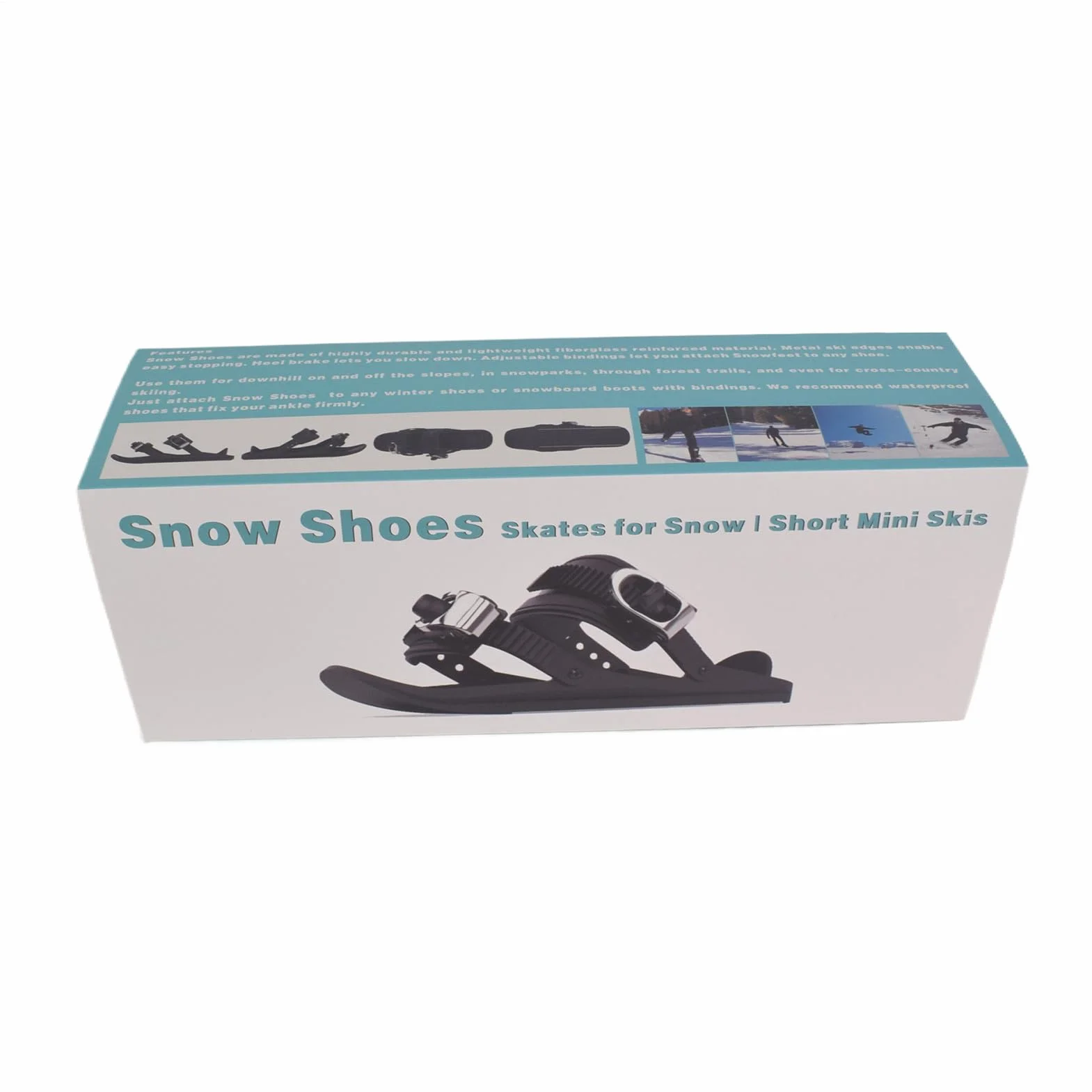 Patines de esquí para Adultos, Zapatos de Nieve Transpirables para Clima Frío, Aire Libre, Viajes, Principiantes