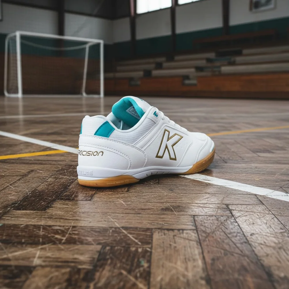 KELME Zapatillas De Fútbol Sala Precision Blanco Dorado Aqua