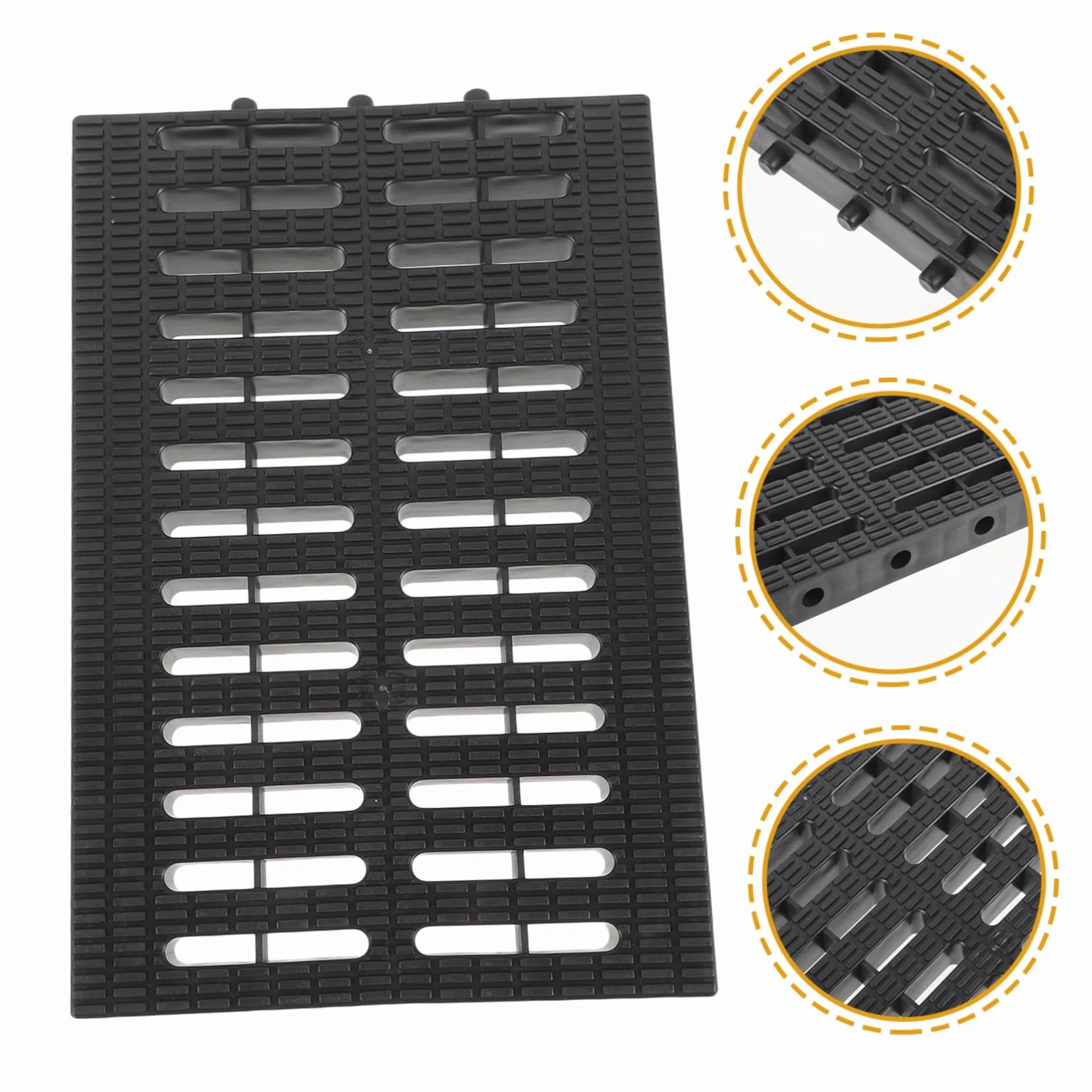 DOITOOL Rejilla De Drenaje De Plástico para Jardín Y Cocina Cubierta De Alcantarilla con Alta Capacidad De Carga Y Fácil Limpieza Ideal para Garajes Patios Y Áreas Exteriores 7.87X7.87X0.87