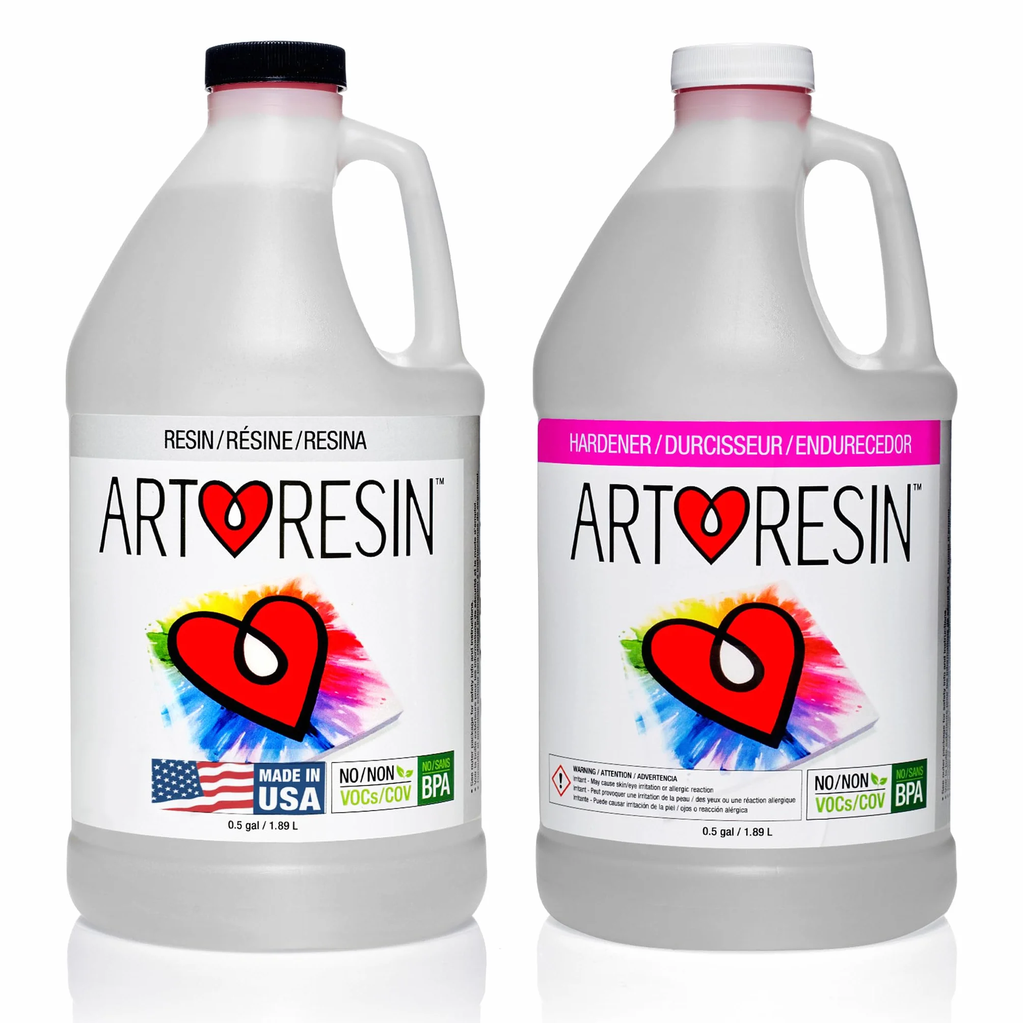 ArtResin - Resina de epoxi - Transparente - No tóxica - 3,78 L